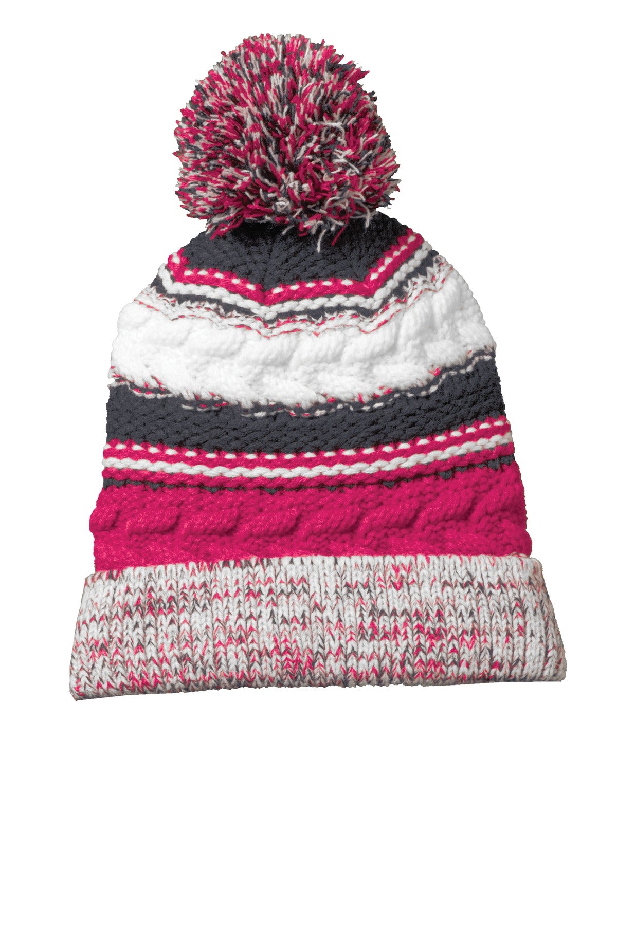 Sport-TekÂ® Pom Pom Team Beanie. STC21