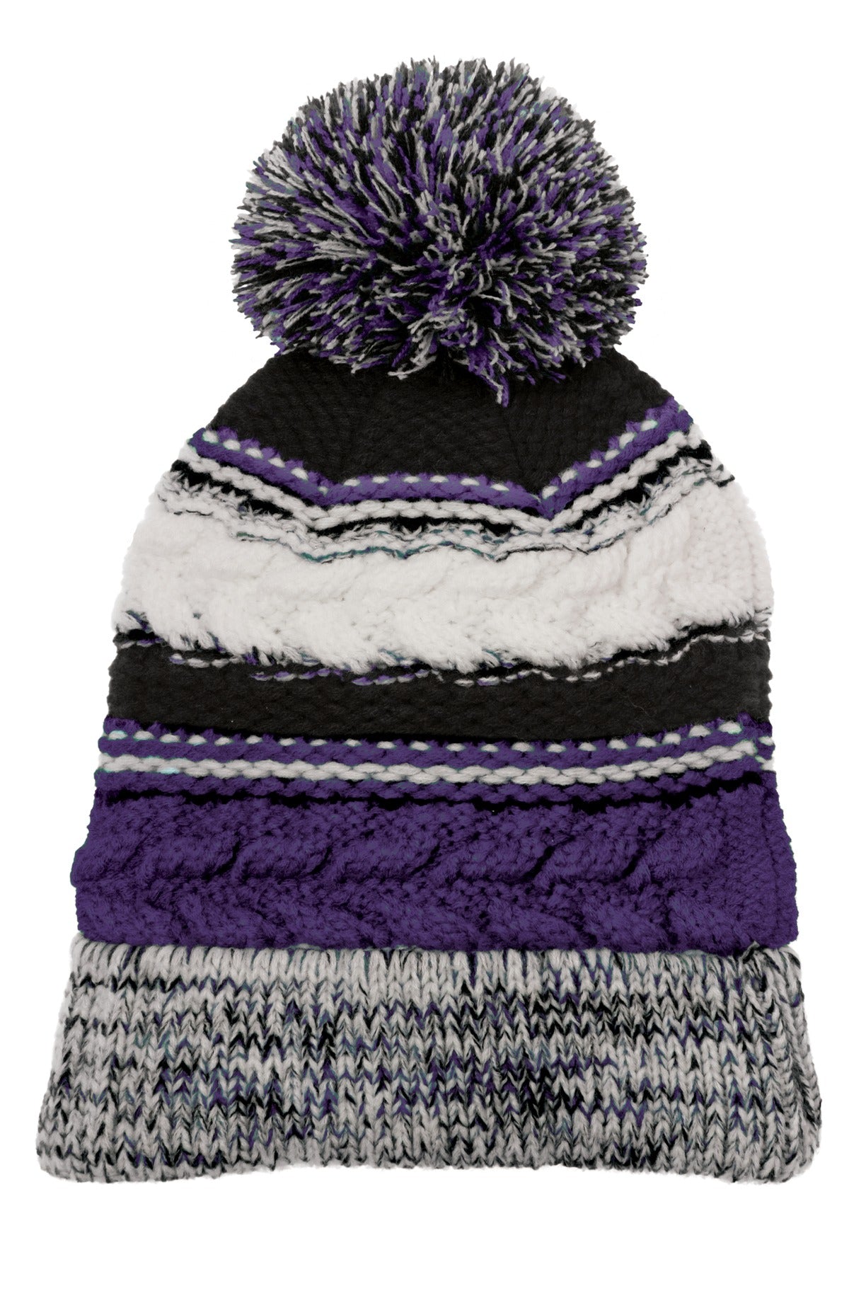 Sport-TekÂ® Pom Pom Team Beanie. STC21