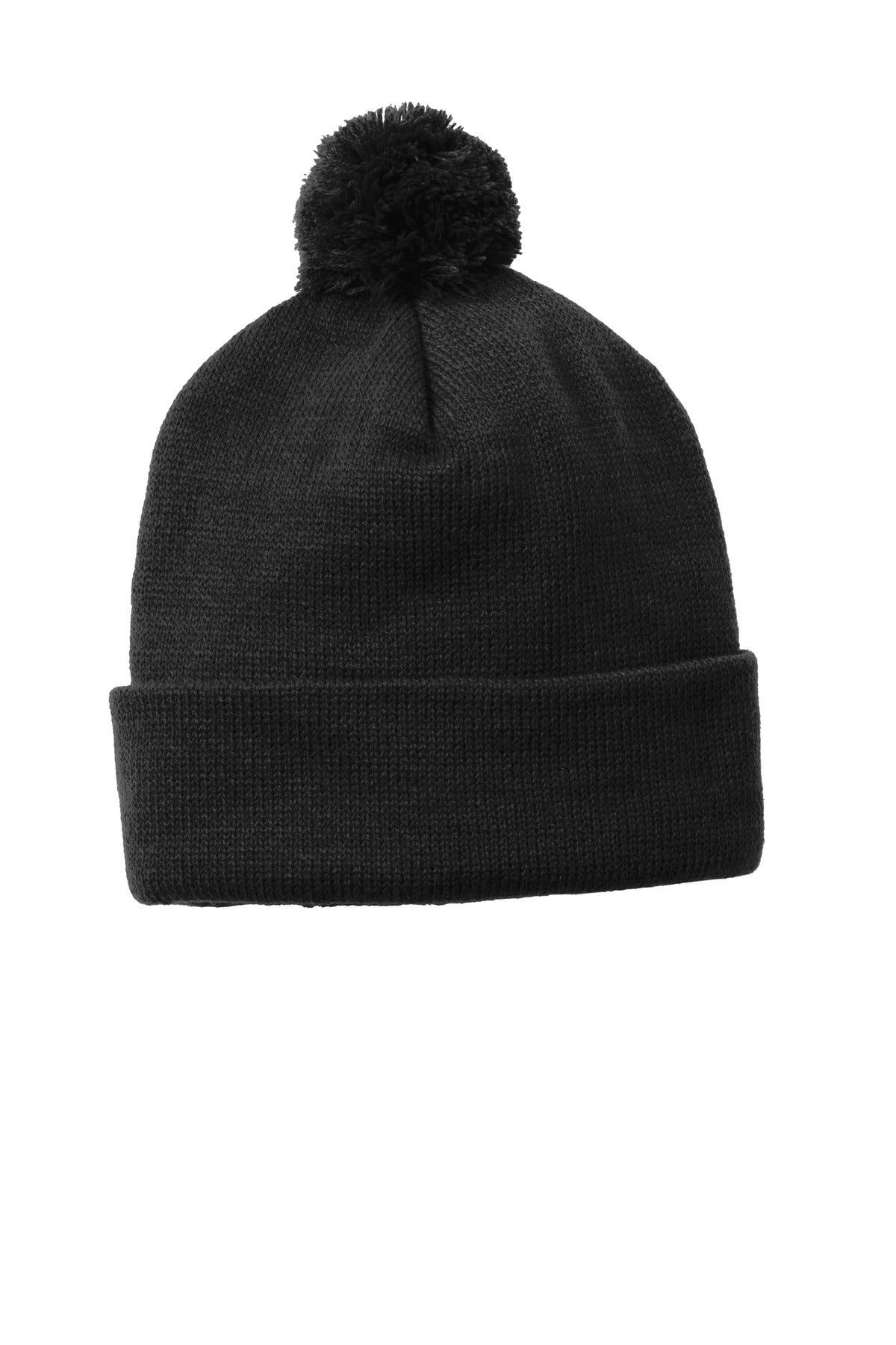 Sport-Tek Â® Solid Pom Pom Beanie. STC37