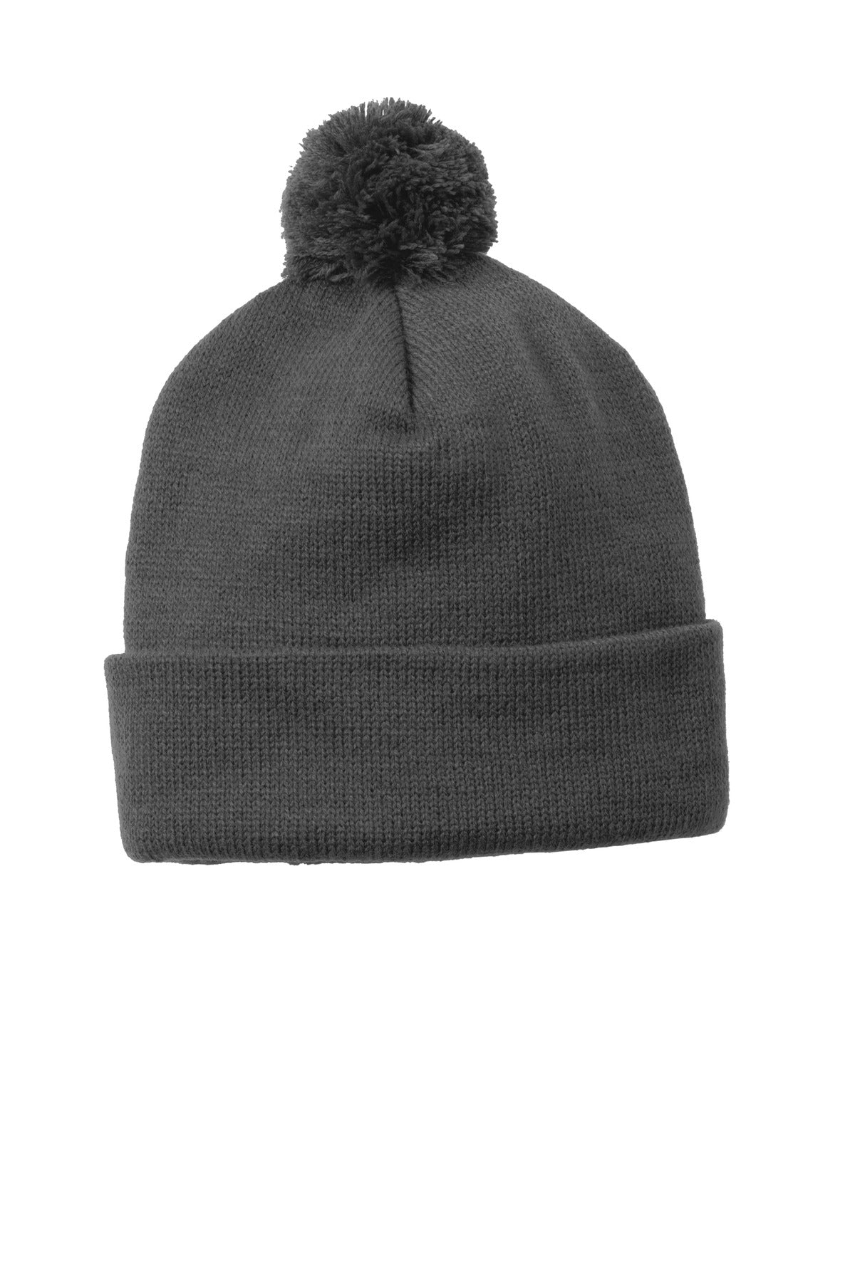 Sport-Tek Â® Solid Pom Pom Beanie. STC37