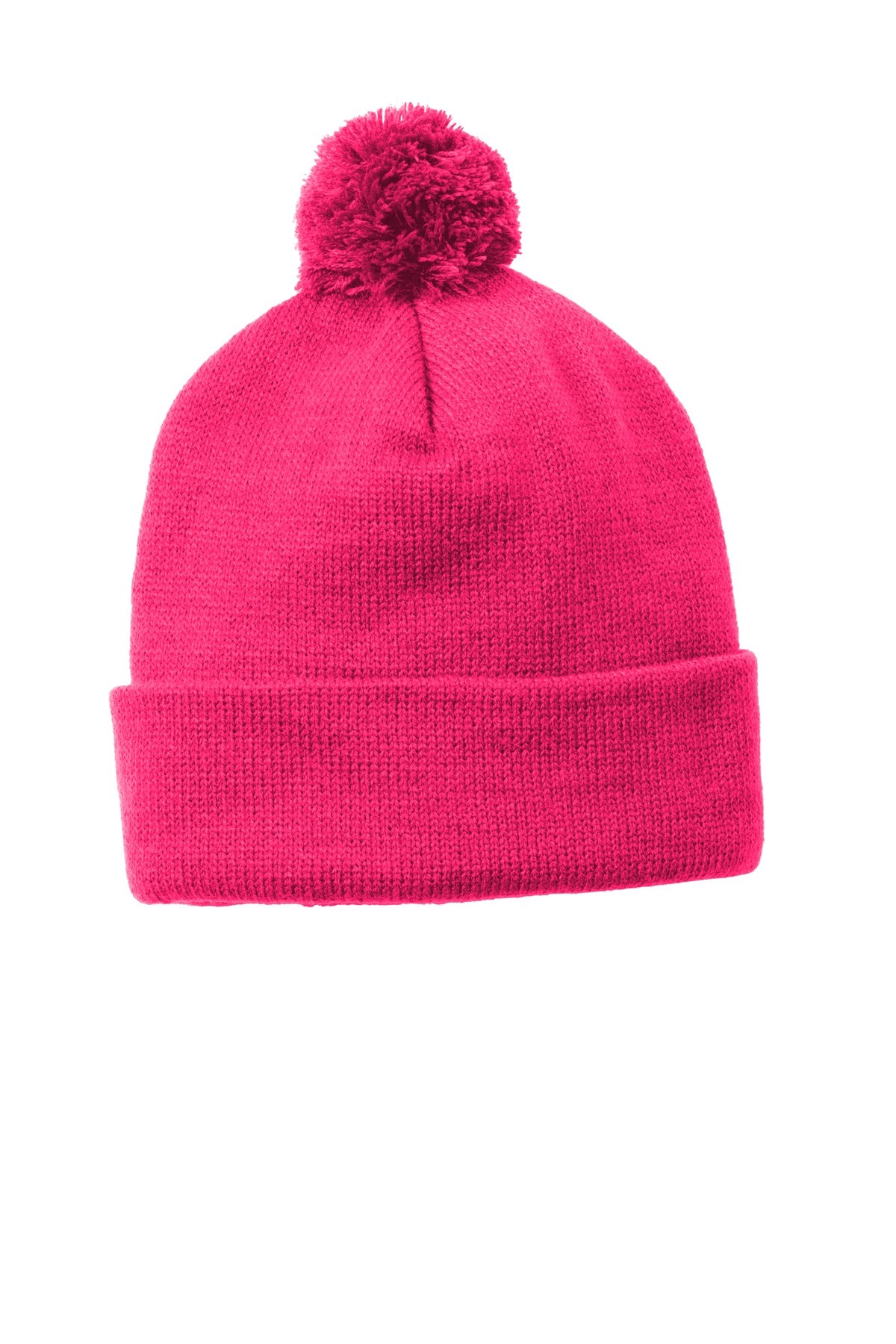 Sport-Tek Â® Solid Pom Pom Beanie. STC37