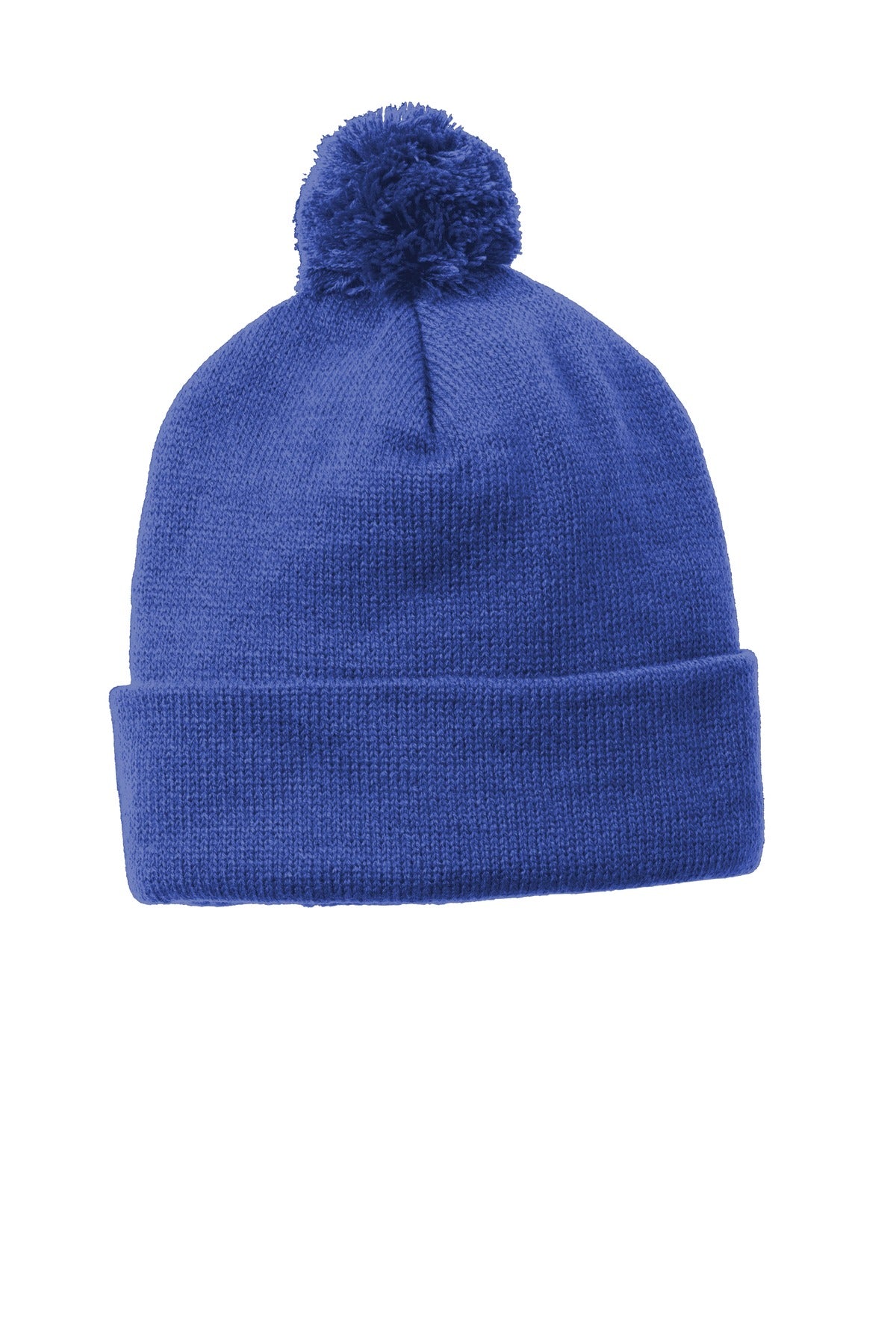 Sport-Tek ?? Solid Pom Pom Beanie. STC37