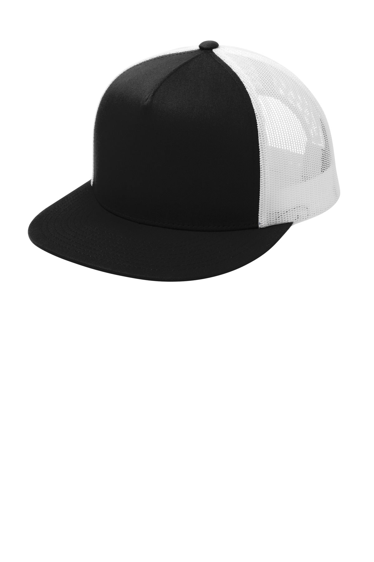 Sport-TekÂ® YP Classics Â® 5-Panel Classic Trucker Mesh Back Cap. STC38