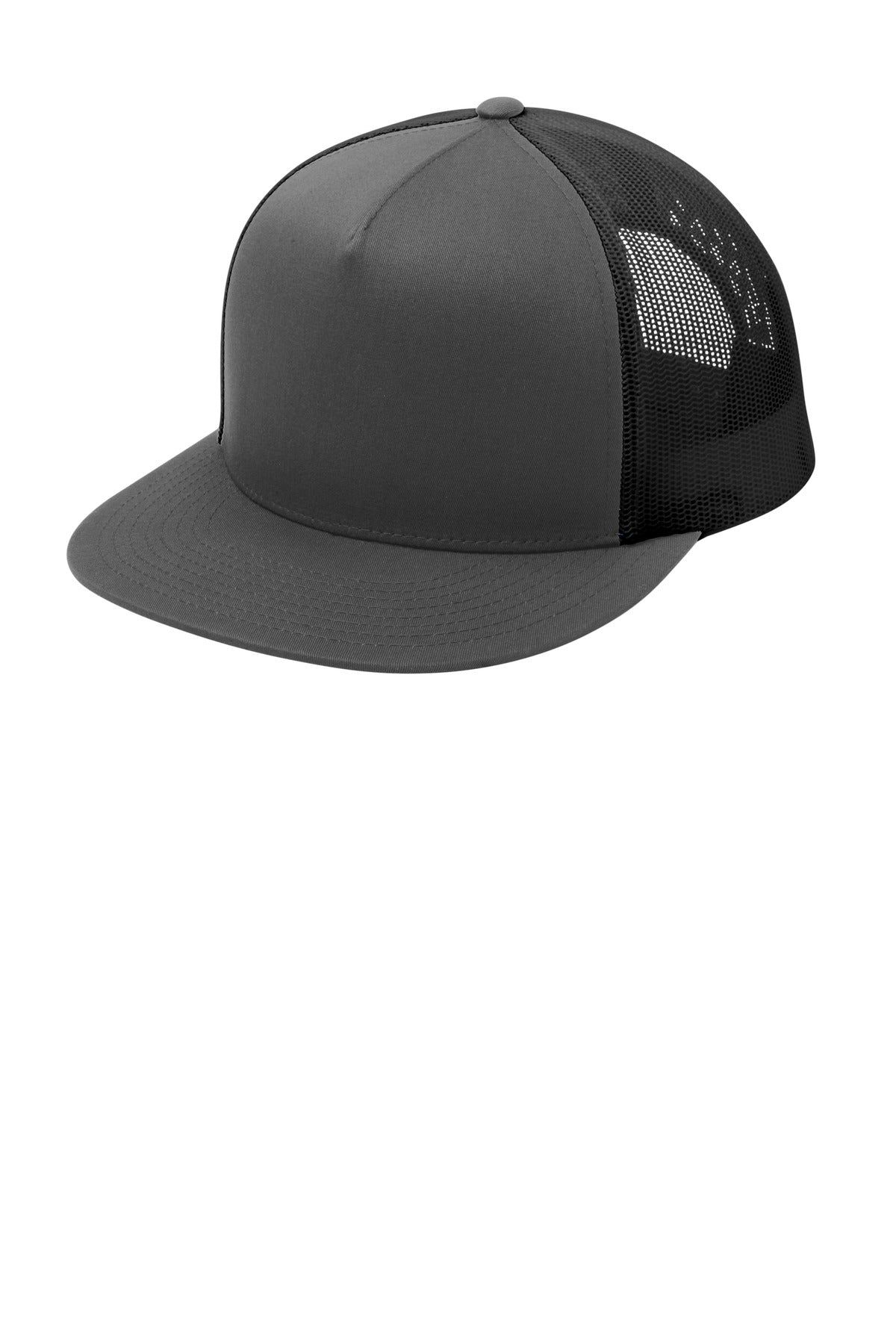 Sport-TekÂ® YP Classics Â® 5-Panel Classic Trucker Mesh Back Cap. STC38