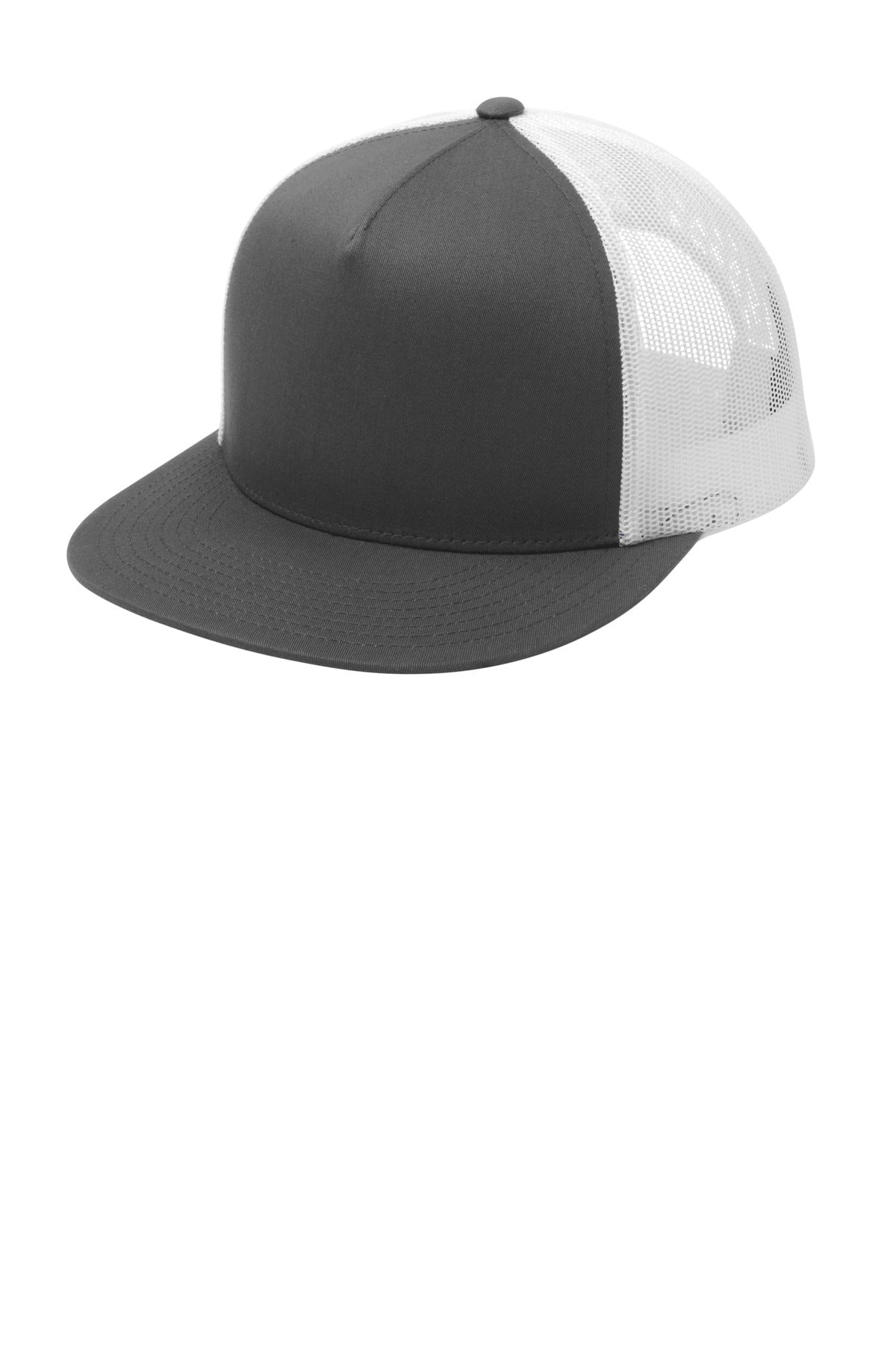 Sport-TekÂ® YP Classics Â® 5-Panel Classic Trucker Mesh Back Cap. STC38