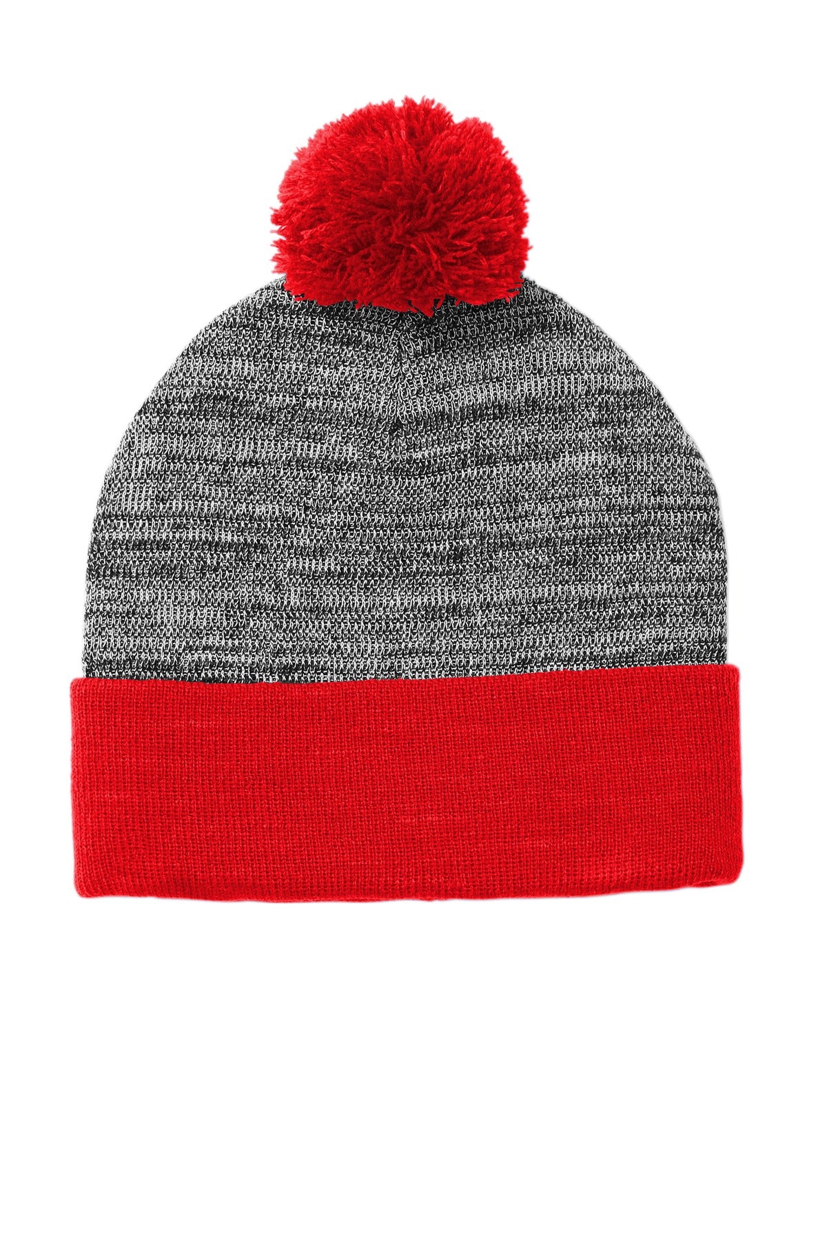 Sport-Tek Â® Heather Pom Pom Beanie STC41