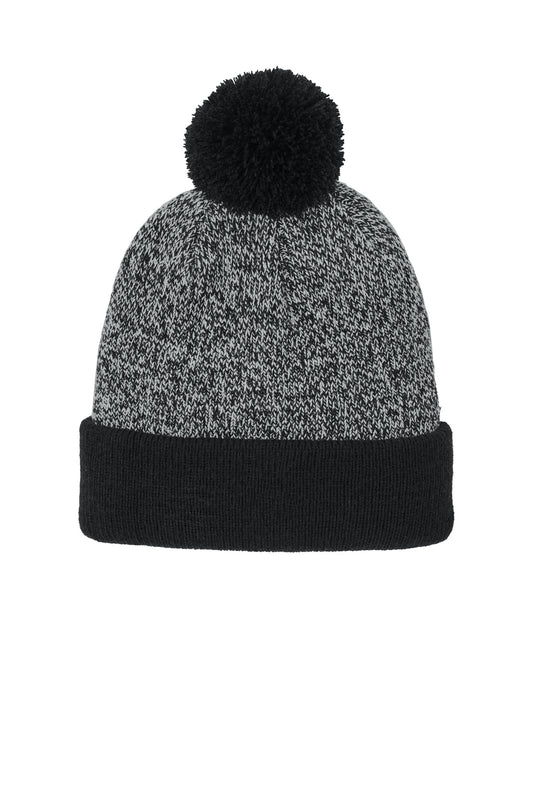 Sport-TekÂ® Halftime Heather Pom Beanie STC68
