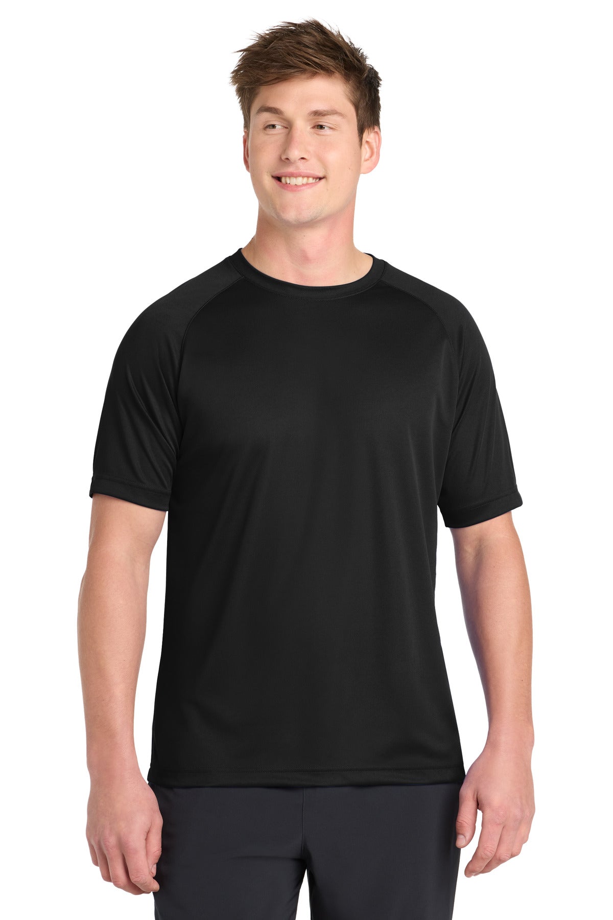 Sport-TekÂ® Dry ZoneÂ® Short Sleeve Raglan T-Shirt. T473