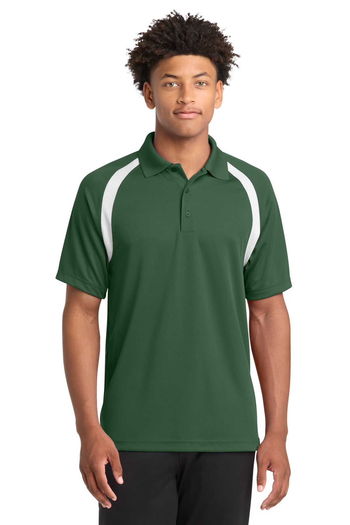 Sport-TekÂ® Dry ZoneÂ® Colorblock Raglan Polo. T476