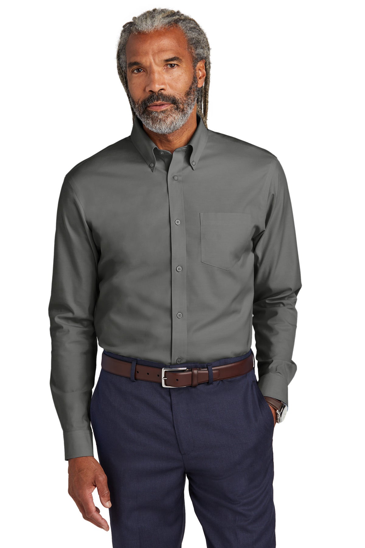 Brooks BrothersÂ® Tall Wrinkle-Free Stretch Pinpoint Shirt TBB18000