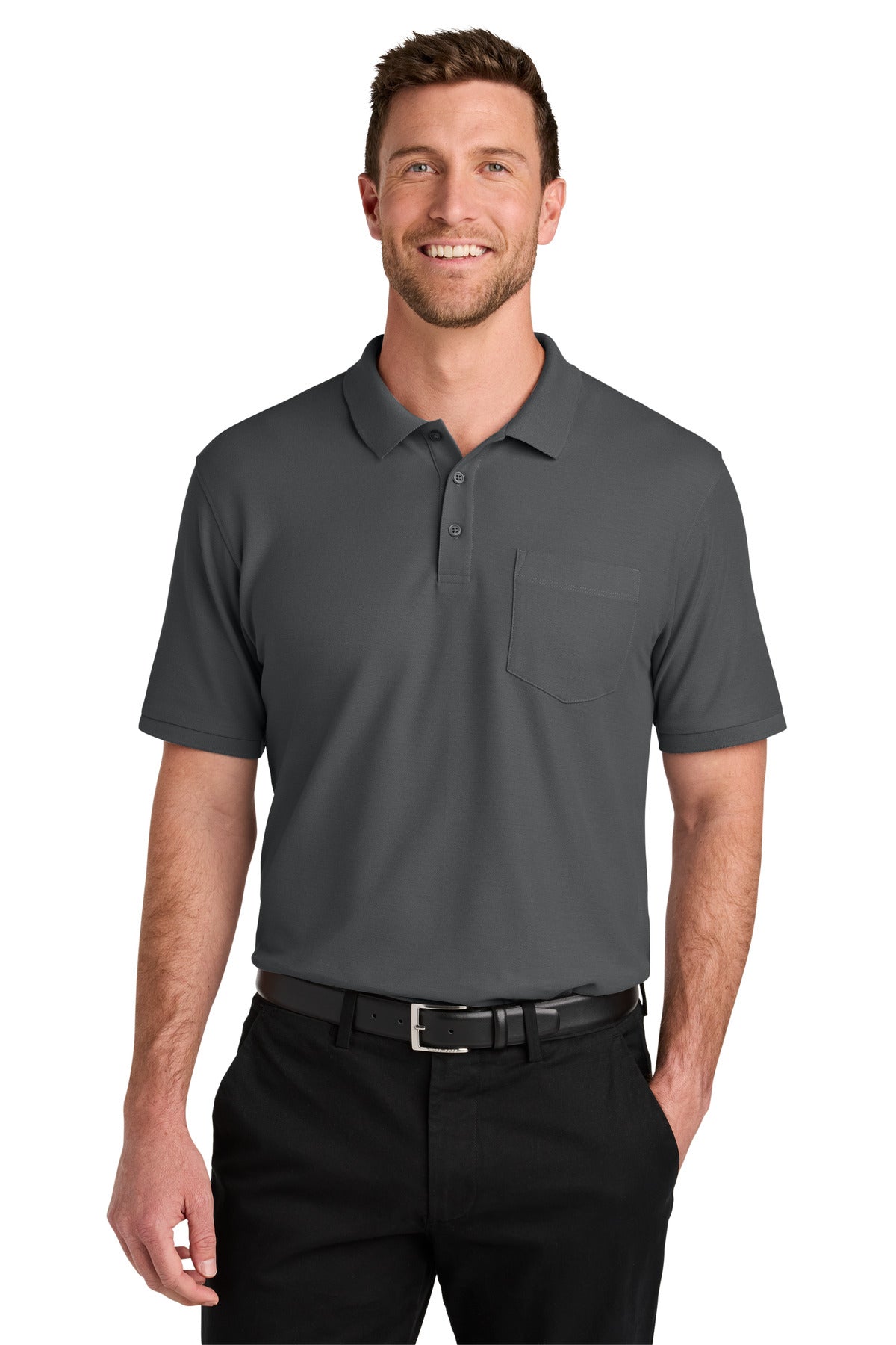 Port AuthorityÂ® Tall Wearever Signature Pique Pocket Polo TLK200P