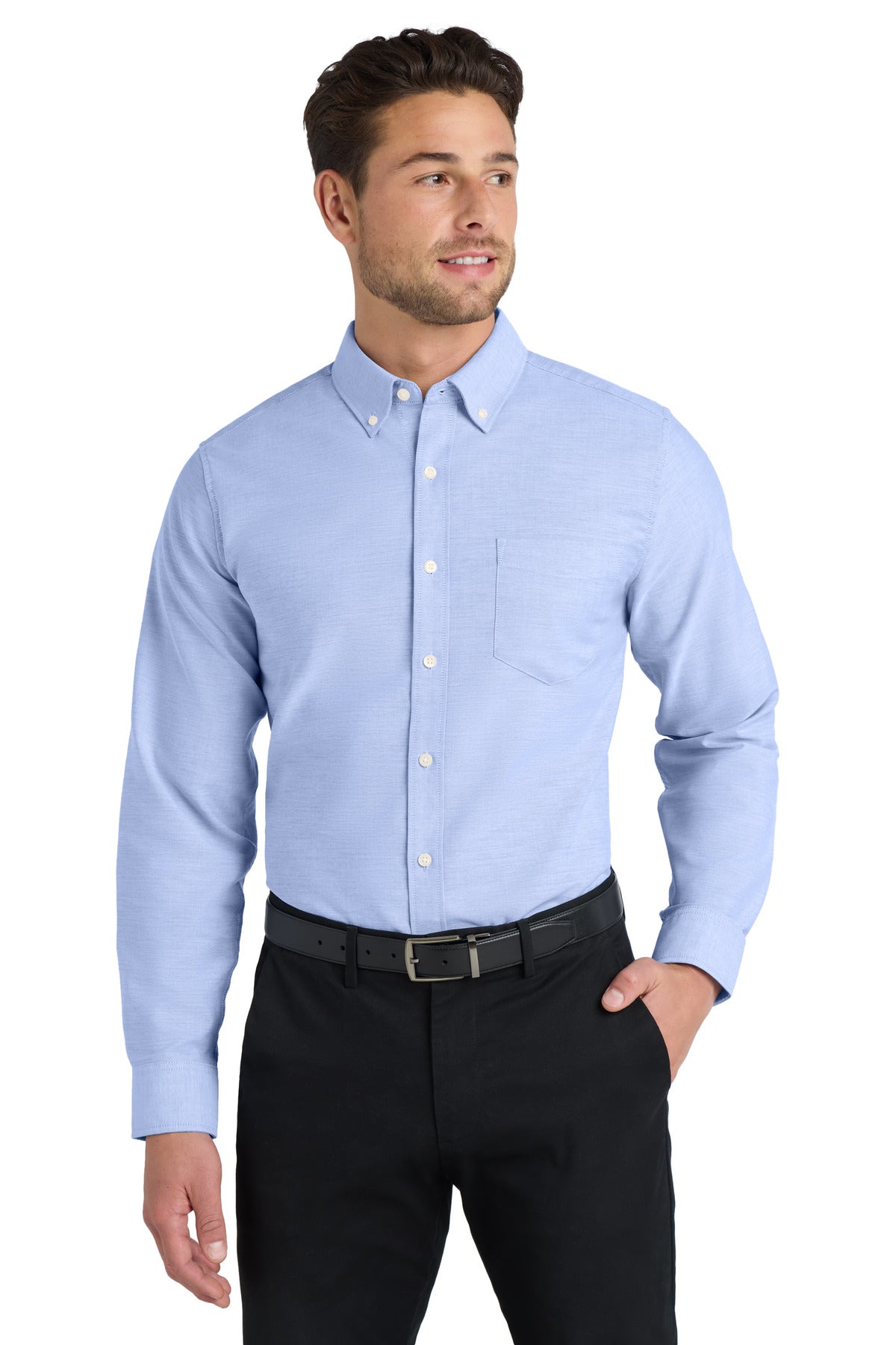 Port AuthorityÂ® Tall SuperProâ„¢ Oxford Shirt. TS658