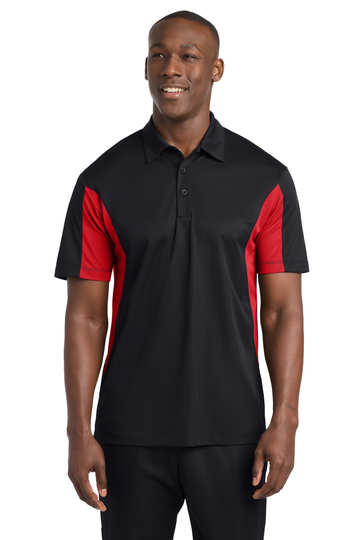 Sport-TekÂ® Tall Side Blocked Micropique Sport-WickÂ® Polo. TST655