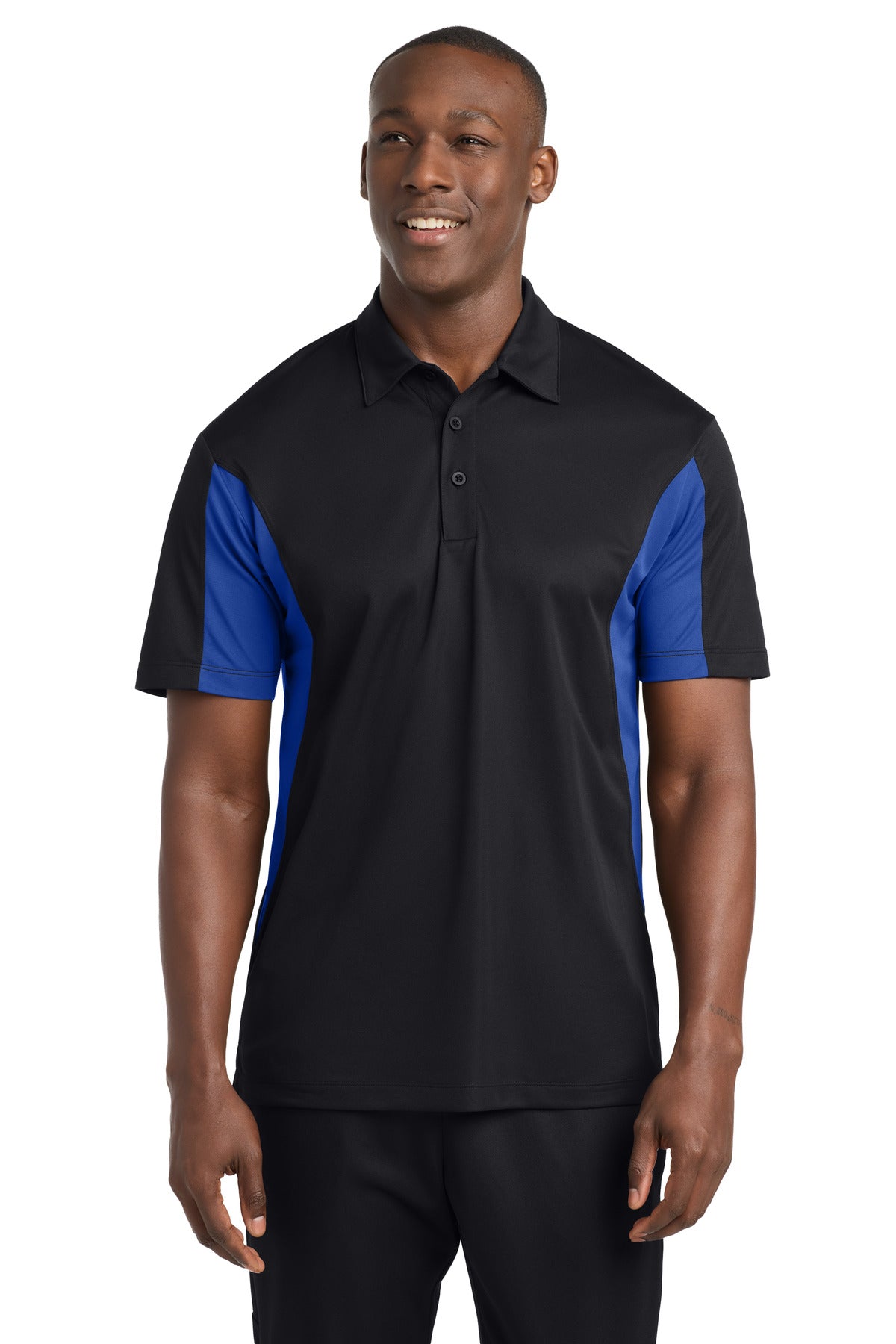 Sport-TekÂ® Tall Side Blocked Micropique Sport-WickÂ® Polo. TST655