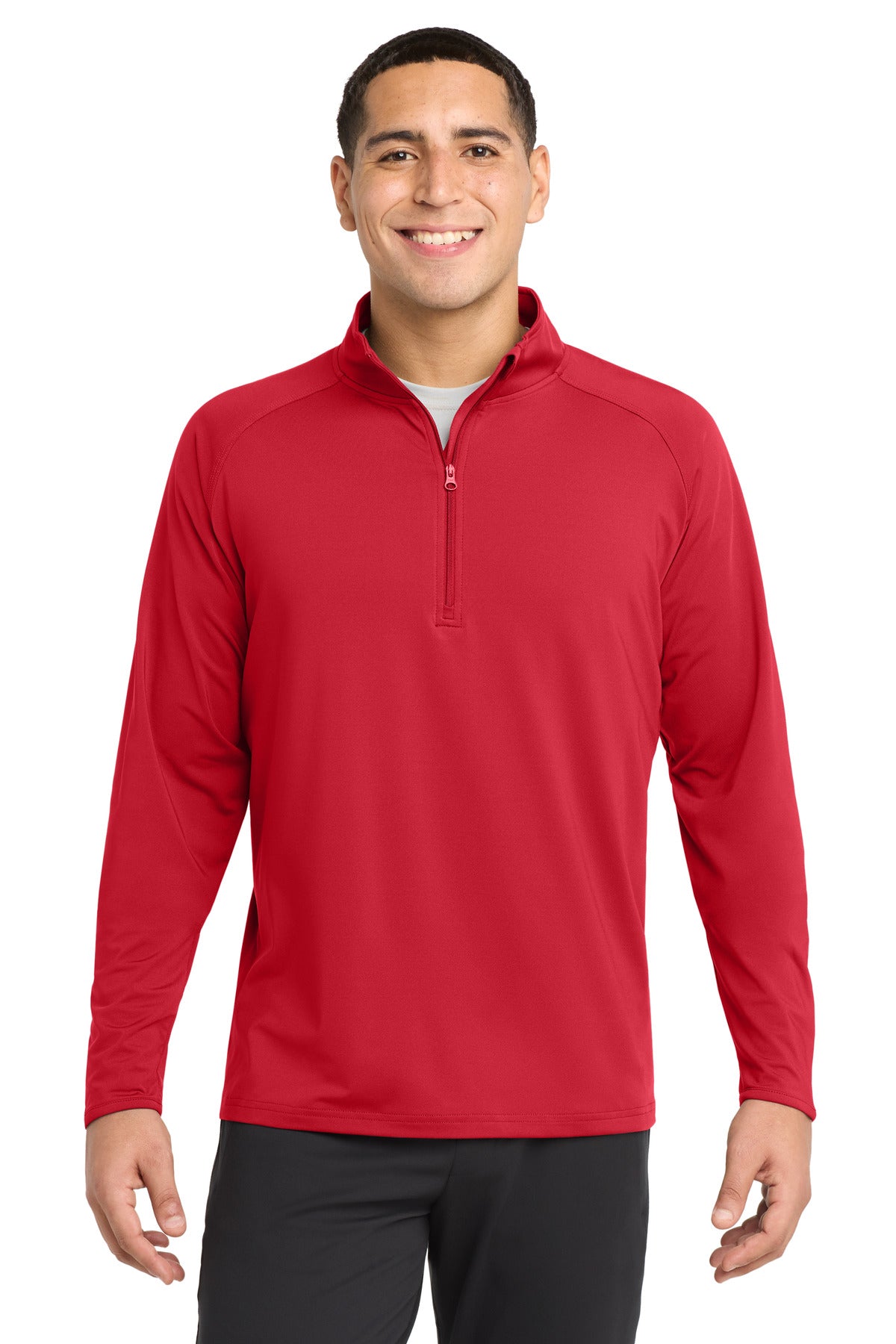 Sport-TekÂ® Tall Sport-WickÂ® Stretch 1/4-Zip Pullover. TST850