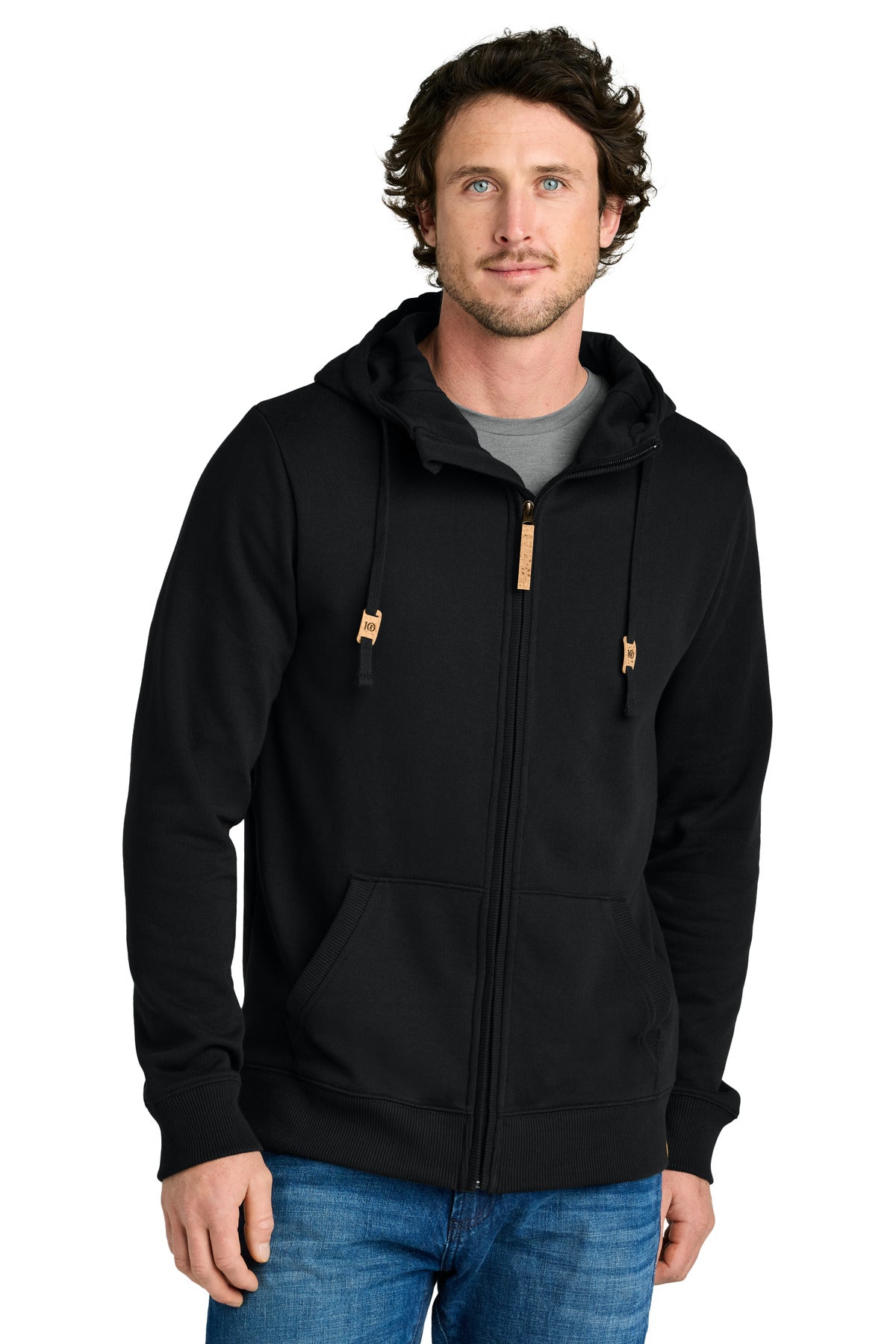 tentreeÂ® Space Dye Fleece Full-Zip Hoodie TTCM4414