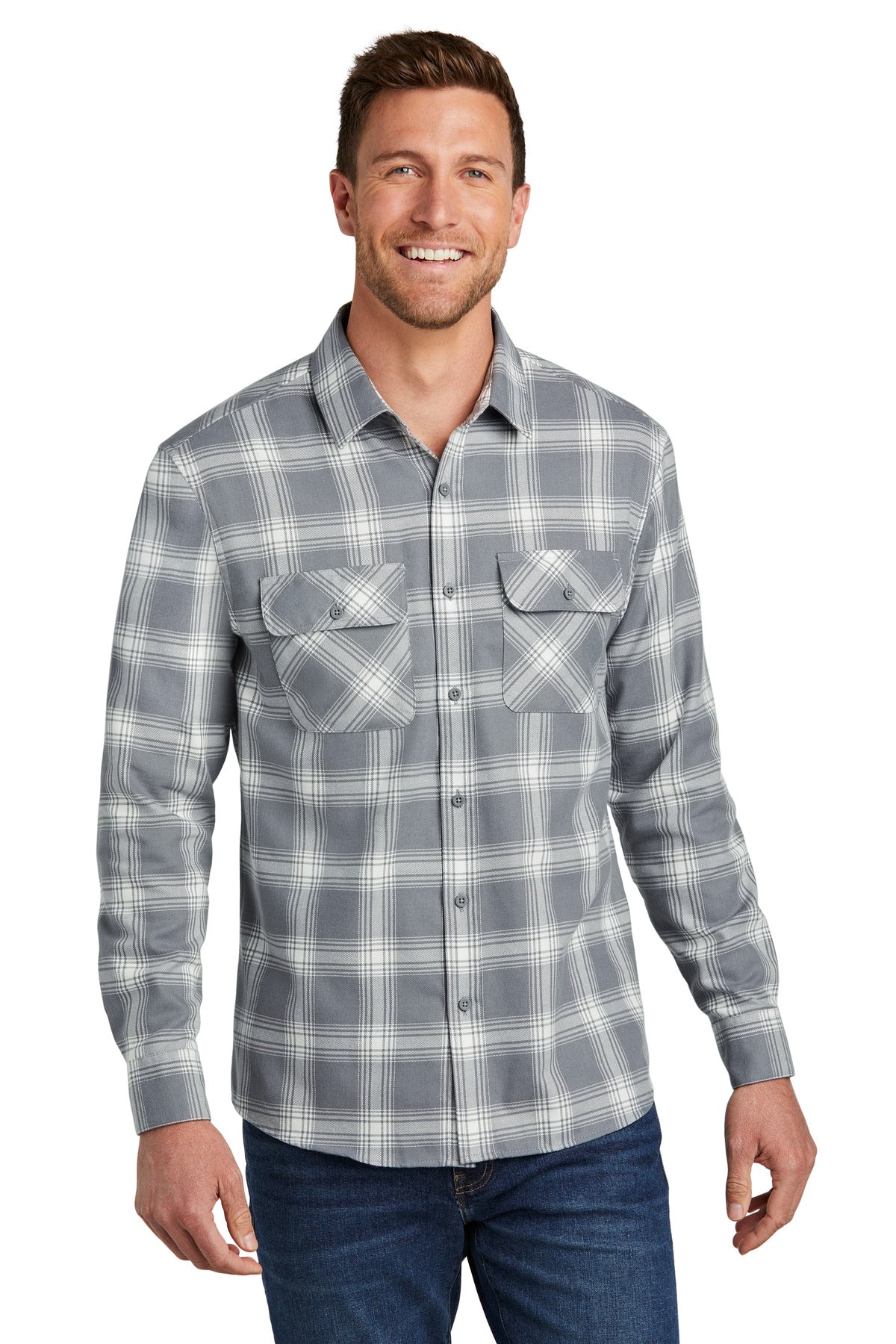 Port Authority?? Plaid Flannel Shirt. W668