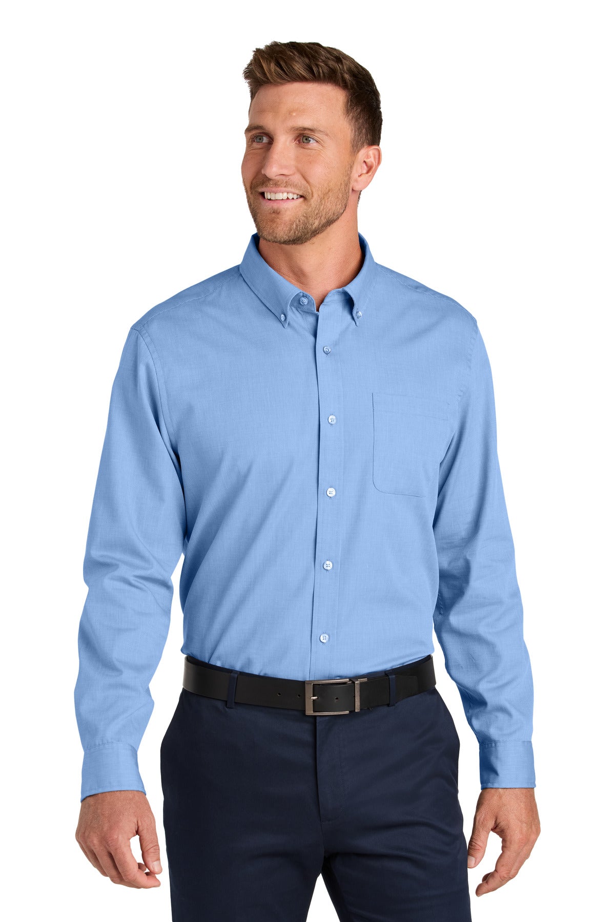 Port AuthorityÂ® Long Sleeve Nailhead Easy Care Shirt W816