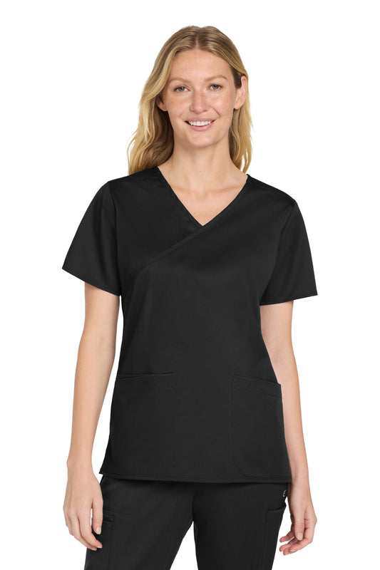 WinkÂ® Women's WorkFlexâ„¢ Mock Wrap Top WW4760