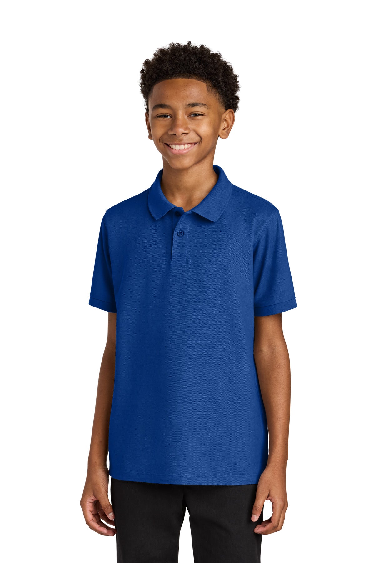 Port AuthorityÂ® Youth Wearever Signature Pique Polo Y200