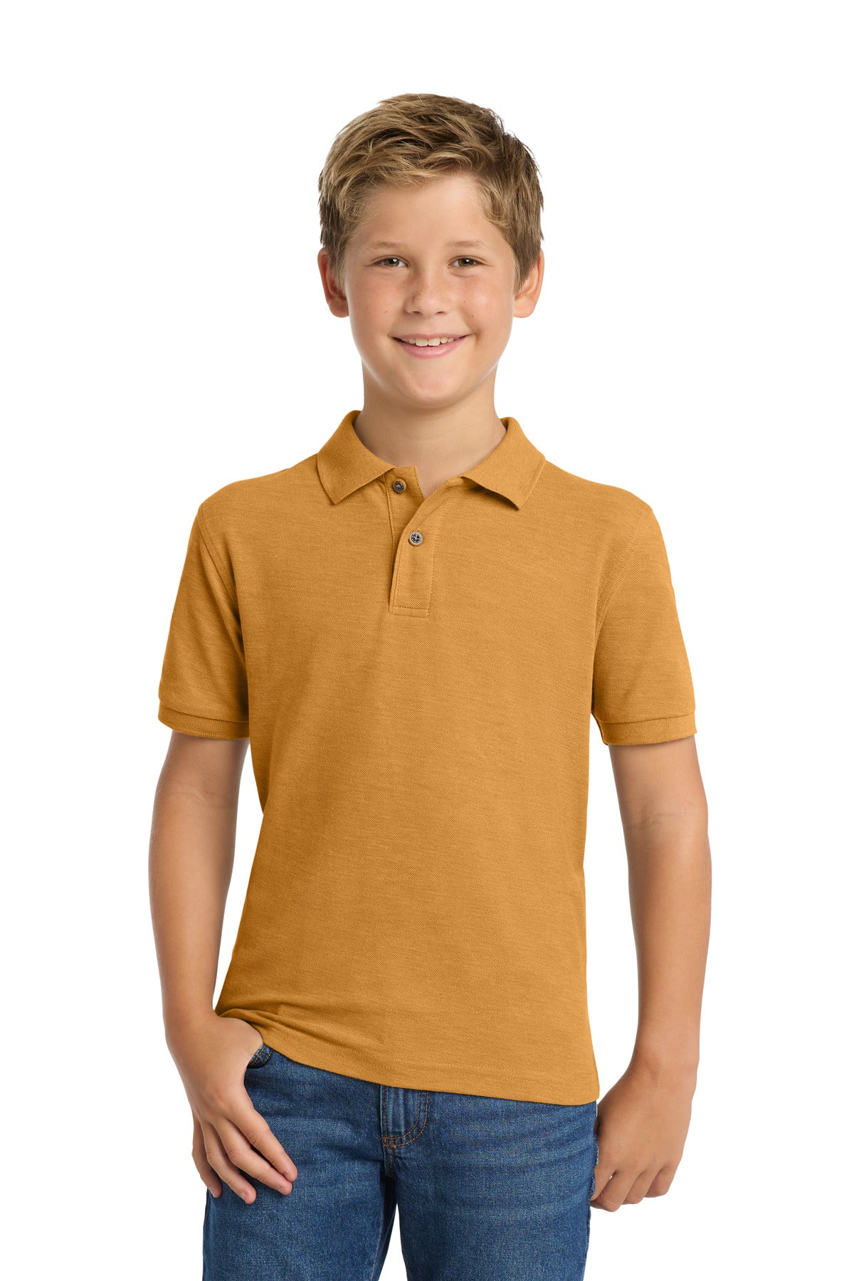 Port AuthorityÂ® Youth Silk Touchâ„¢ Polo.  Y500