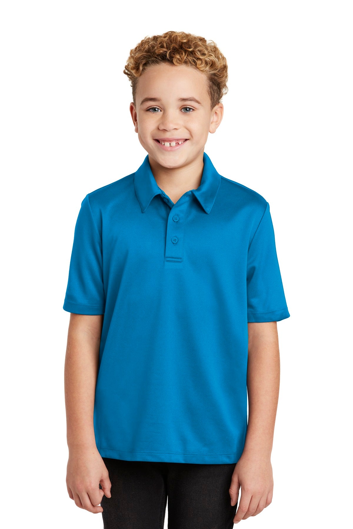 Port AuthorityÂ® Youth Silk Touchâ„¢ Performance Polo. Y540