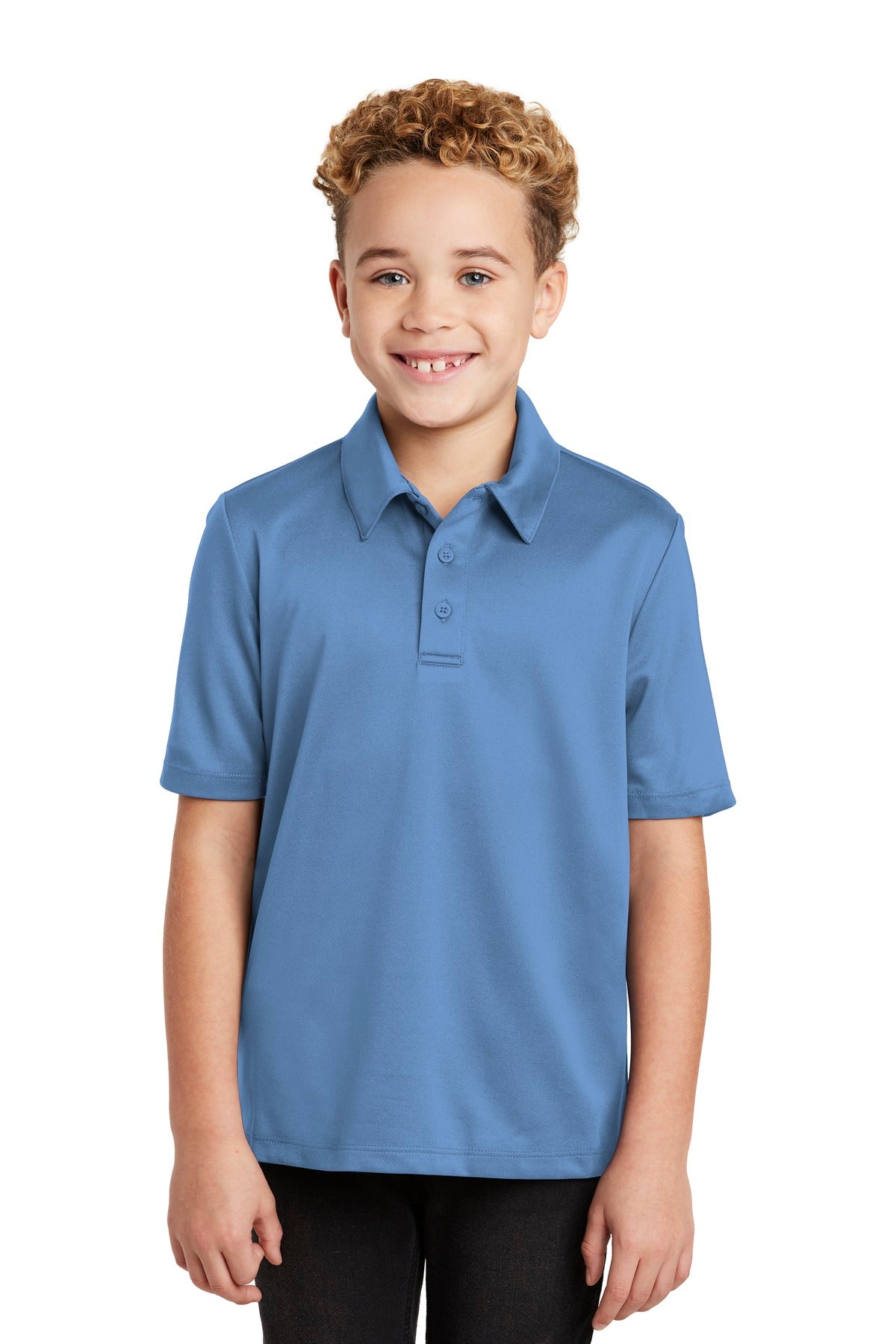Port AuthorityÂ® Youth Silk Touchâ„¢ Performance Polo. Y540