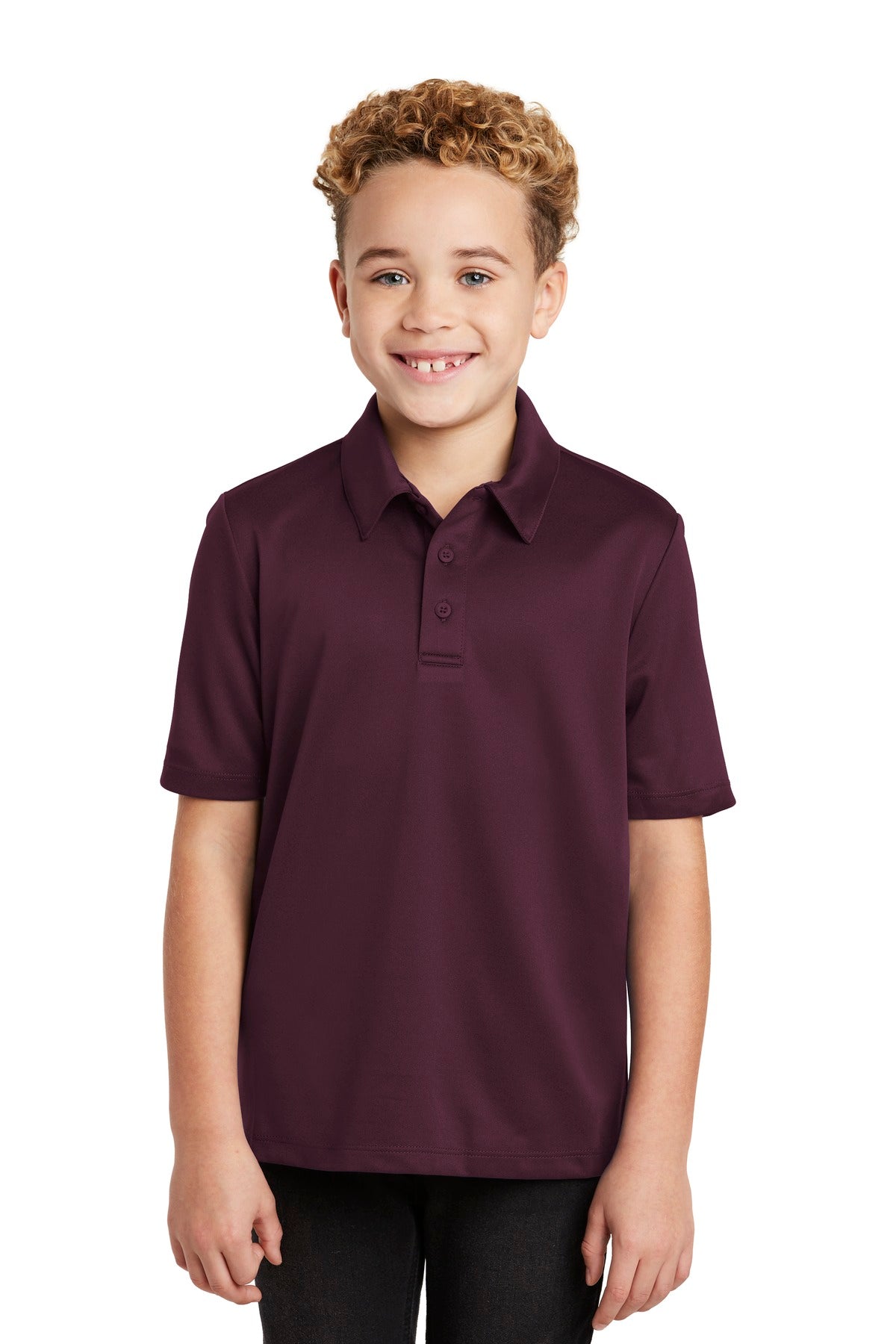 Port AuthorityÂ® Youth Silk Touchâ„¢ Performance Polo. Y540