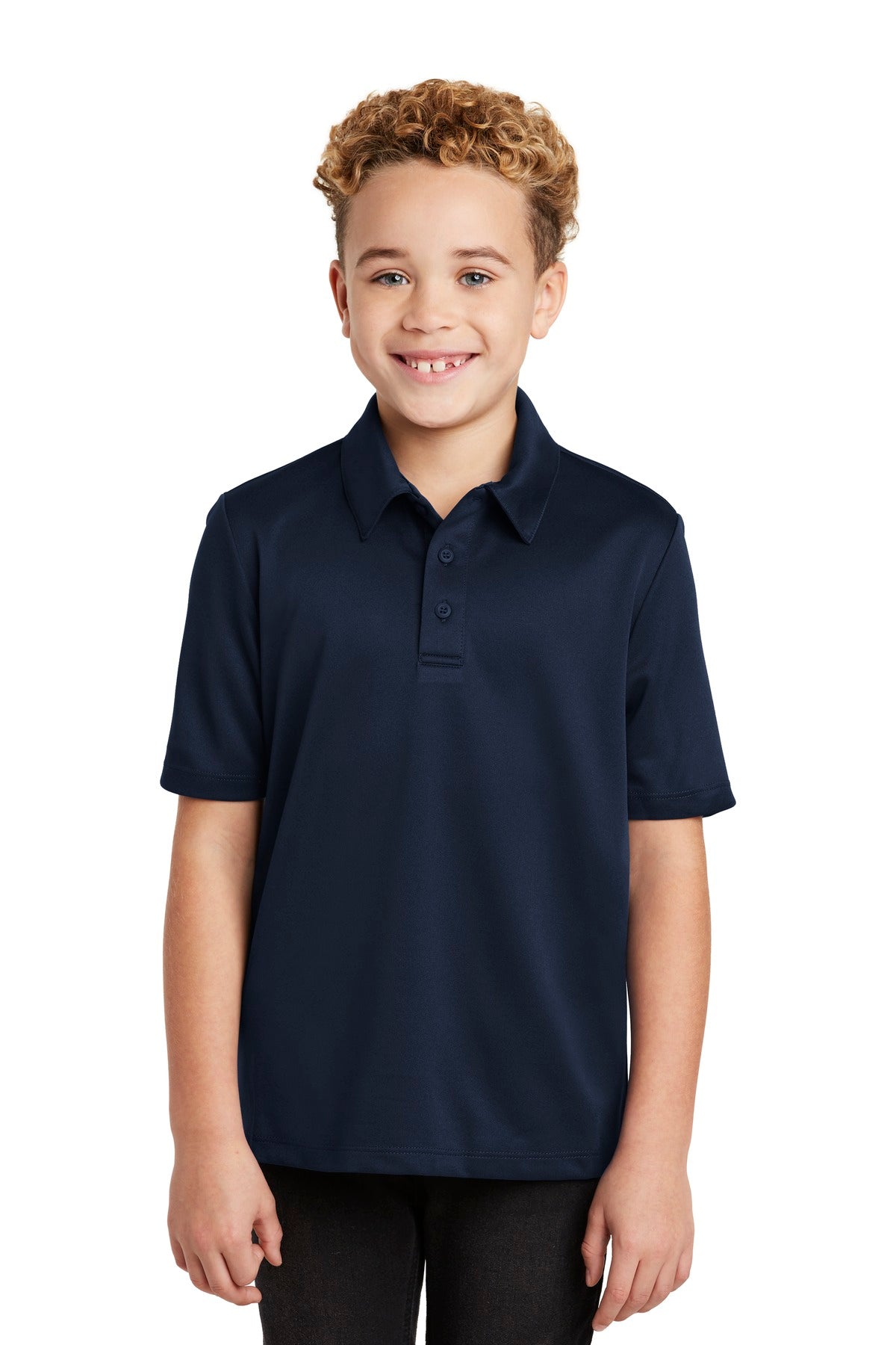 Port AuthorityÂ® Youth Silk Touchâ„¢ Performance Polo. Y540