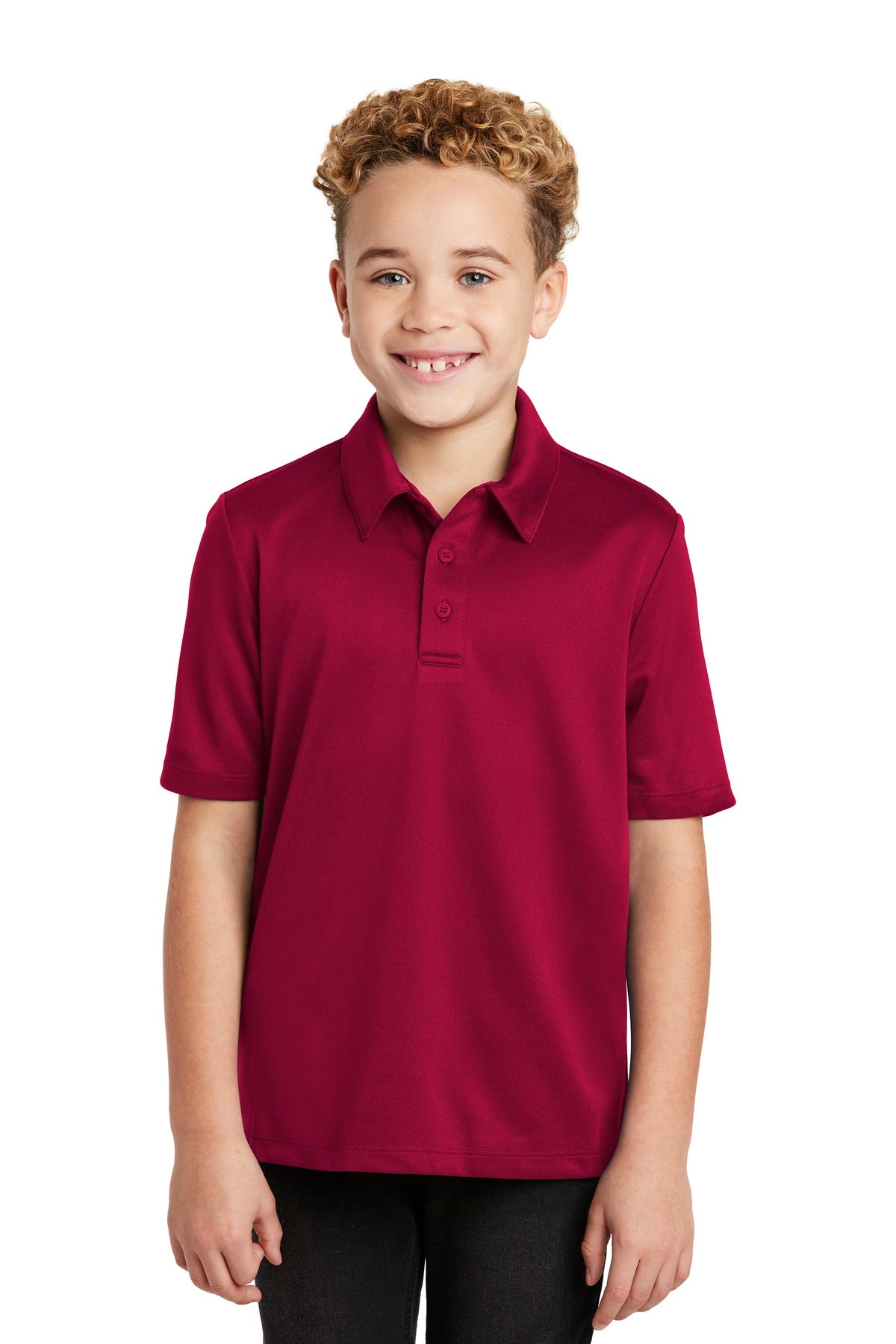 Port AuthorityÂ® Youth Silk Touchâ„¢ Performance Polo. Y540