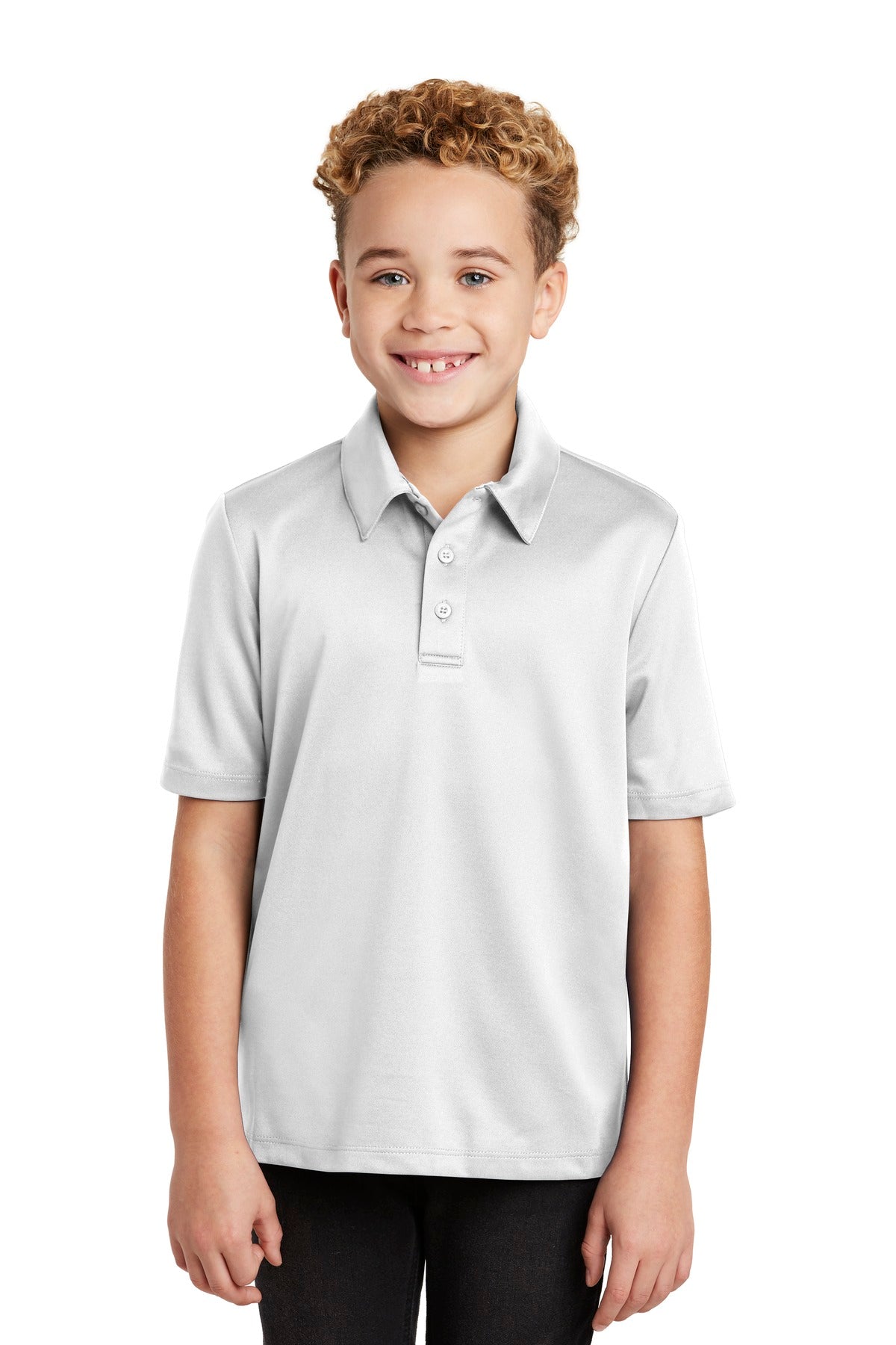 Port AuthorityÂ® Youth Silk Touchâ„¢ Performance Polo. Y540