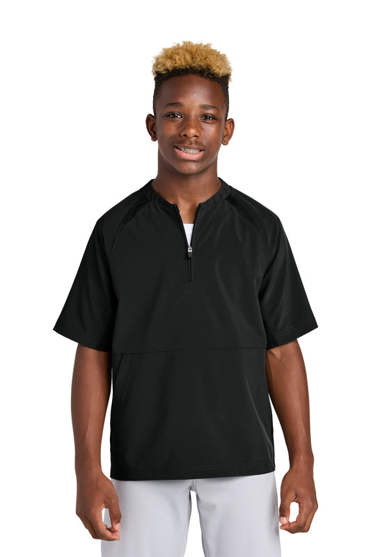 Sport-TekÂ® Youth Repeat 1/2-Zip Short Sleeve Jacket YJST489