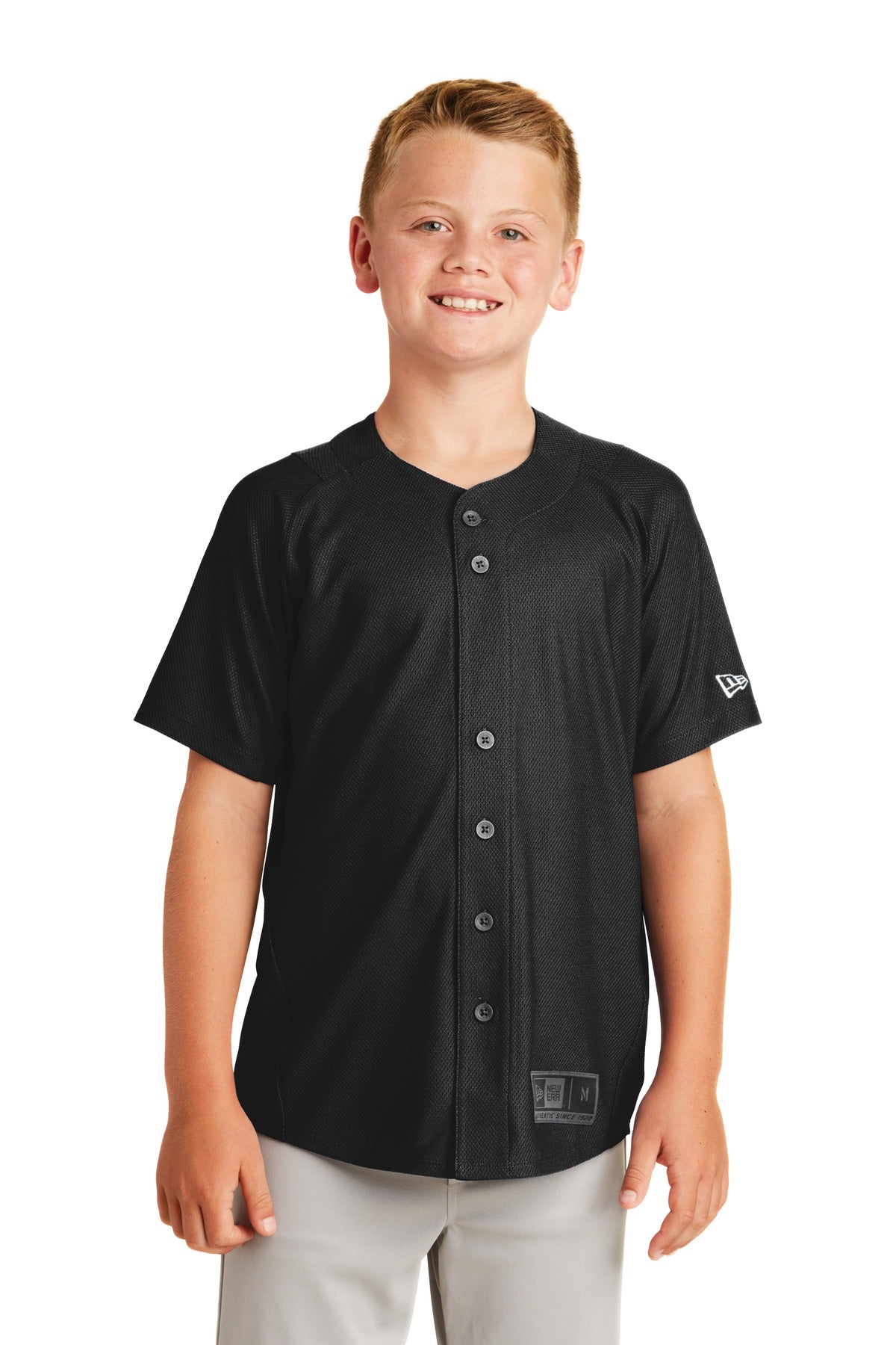 New Era ?? Youth Diamond Era Full-Button Jersey. YNEA220