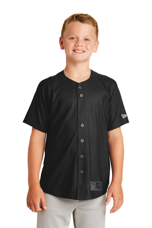 New Era ?? Youth Diamond Era Full-Button Jersey. YNEA220