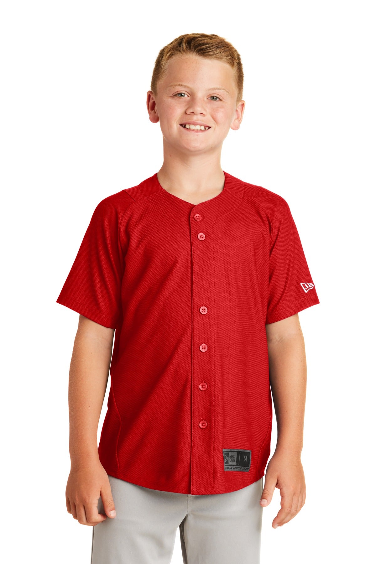 New Era Â® Youth Diamond Era Full-Button Jersey. YNEA220