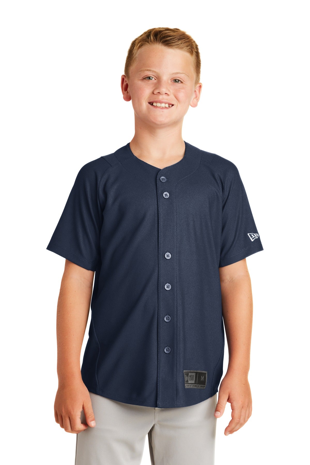 New Era Â® Youth Diamond Era Full-Button Jersey. YNEA220