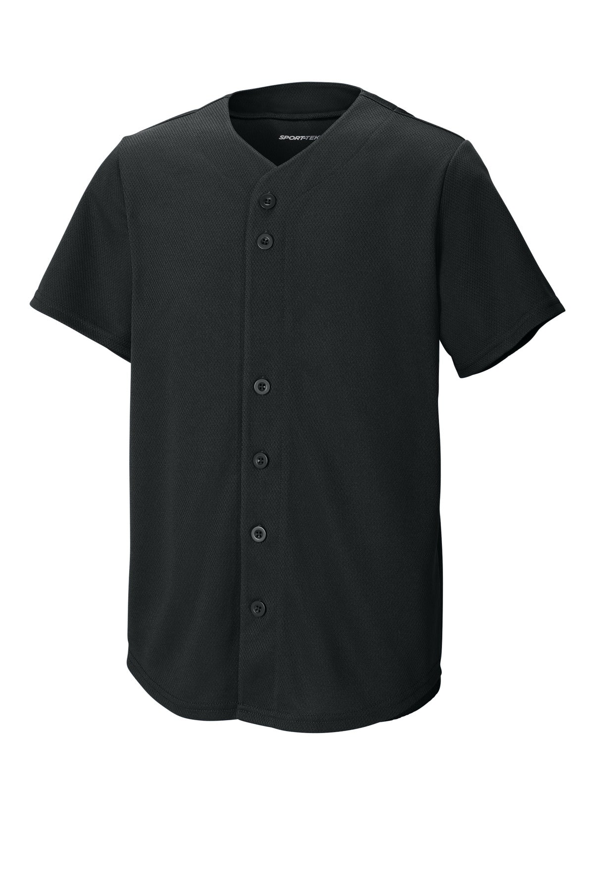 Sport-TekÂ® Youth PosiChargeÂ® Tough Mesh Full-Button Jersey YST220