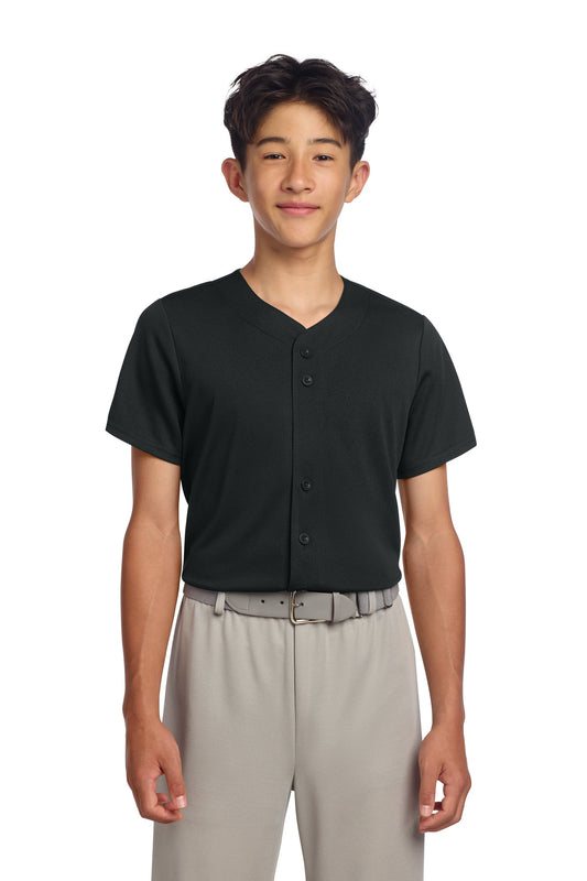 Sport-Tek?? Youth PosiCharge?? Tough Mesh Full-Button Jersey YST220