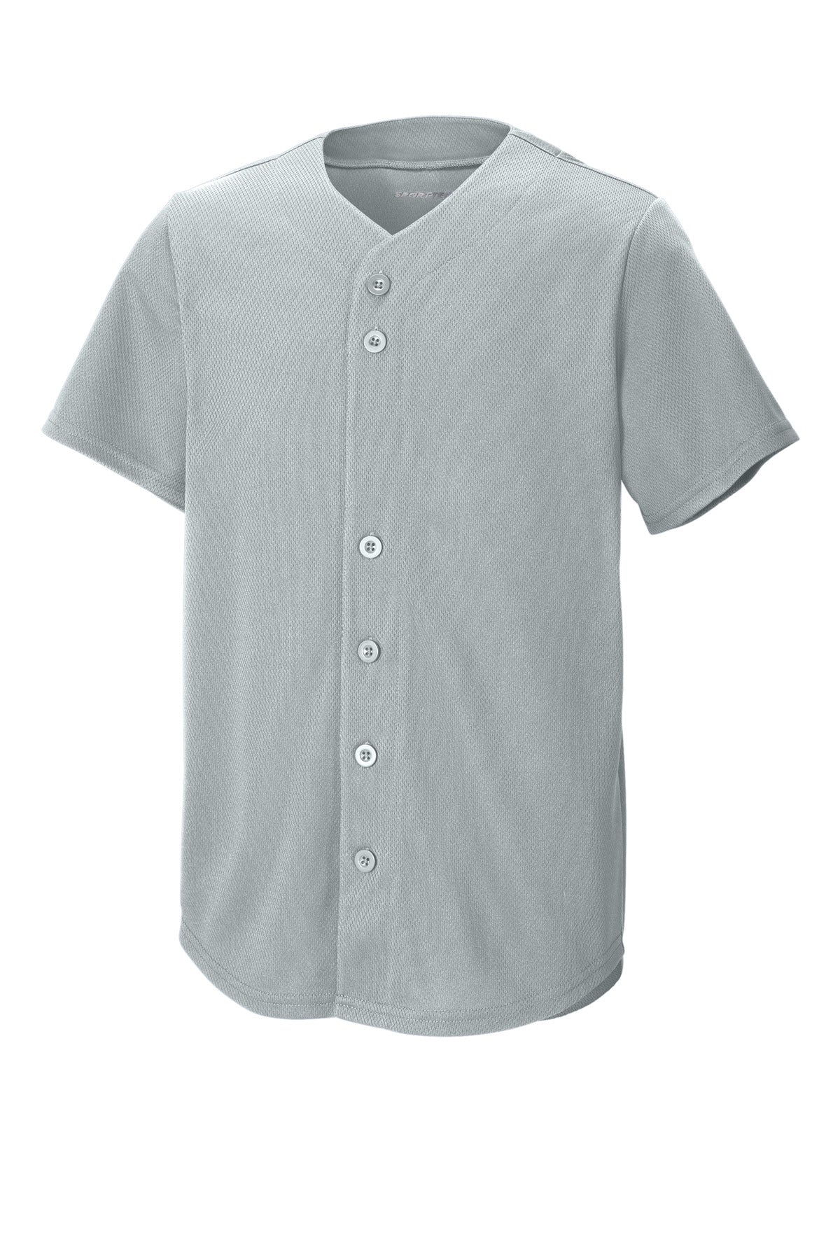 Sport-TekÂ® Youth PosiChargeÂ® Tough Mesh Full-Button Jersey YST220