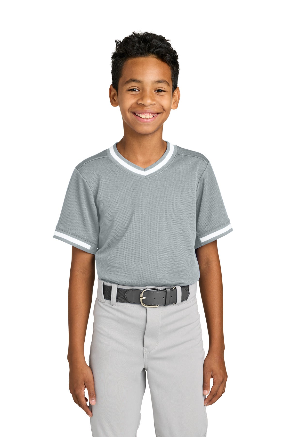 Sport-Tek?? Youth Tough Mesh V-Neck Baseball Jersey YST221