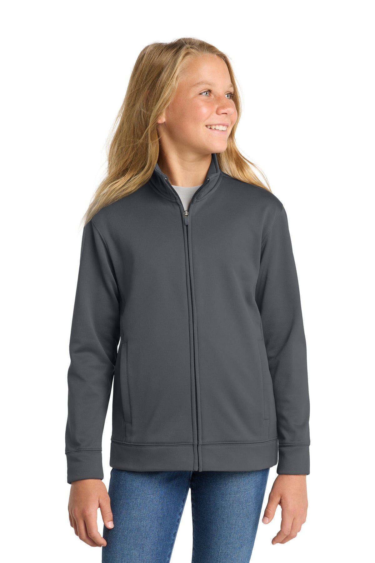 Sport-Tek?? Youth Sport-Wick?? Fleece Full-Zip Jacket.  YST241