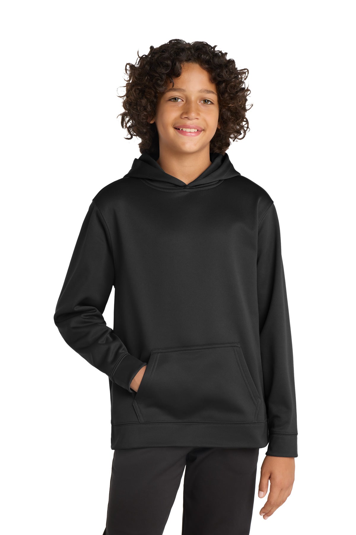 Sport-TekÂ® Youth Sport-WickÂ® Fleece Hooded Pullover. YST244