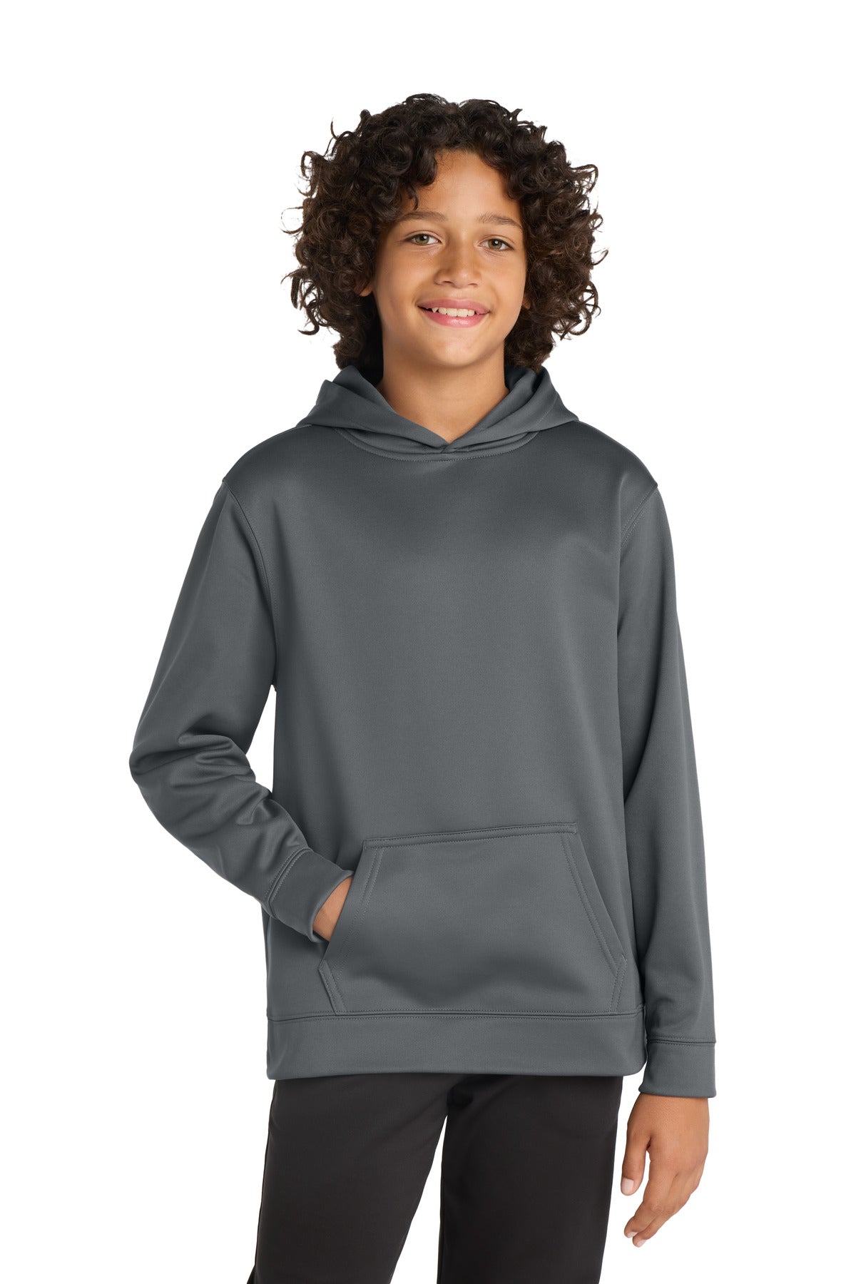 Sport-TekÂ® Youth Sport-WickÂ® Fleece Hooded Pullover. YST244