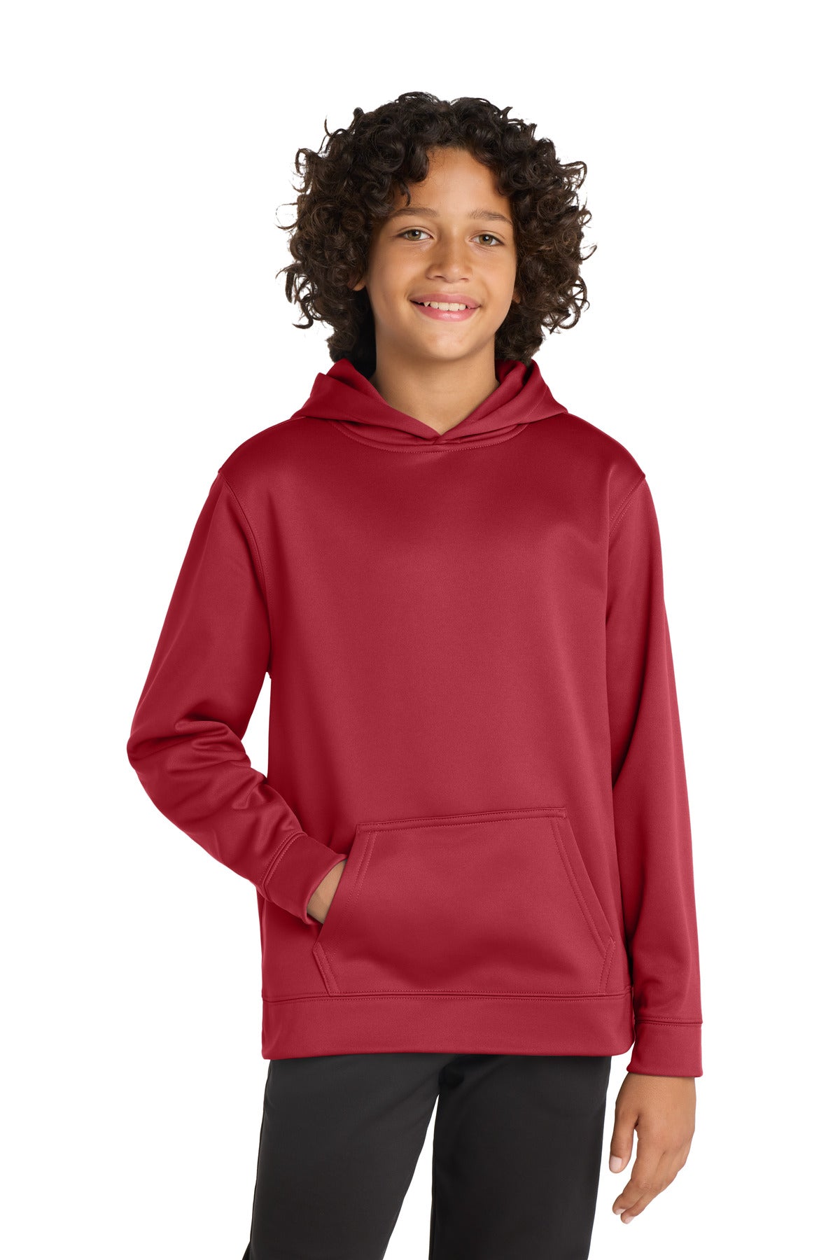 Sport-TekÂ® Youth Sport-WickÂ® Fleece Hooded Pullover. YST244