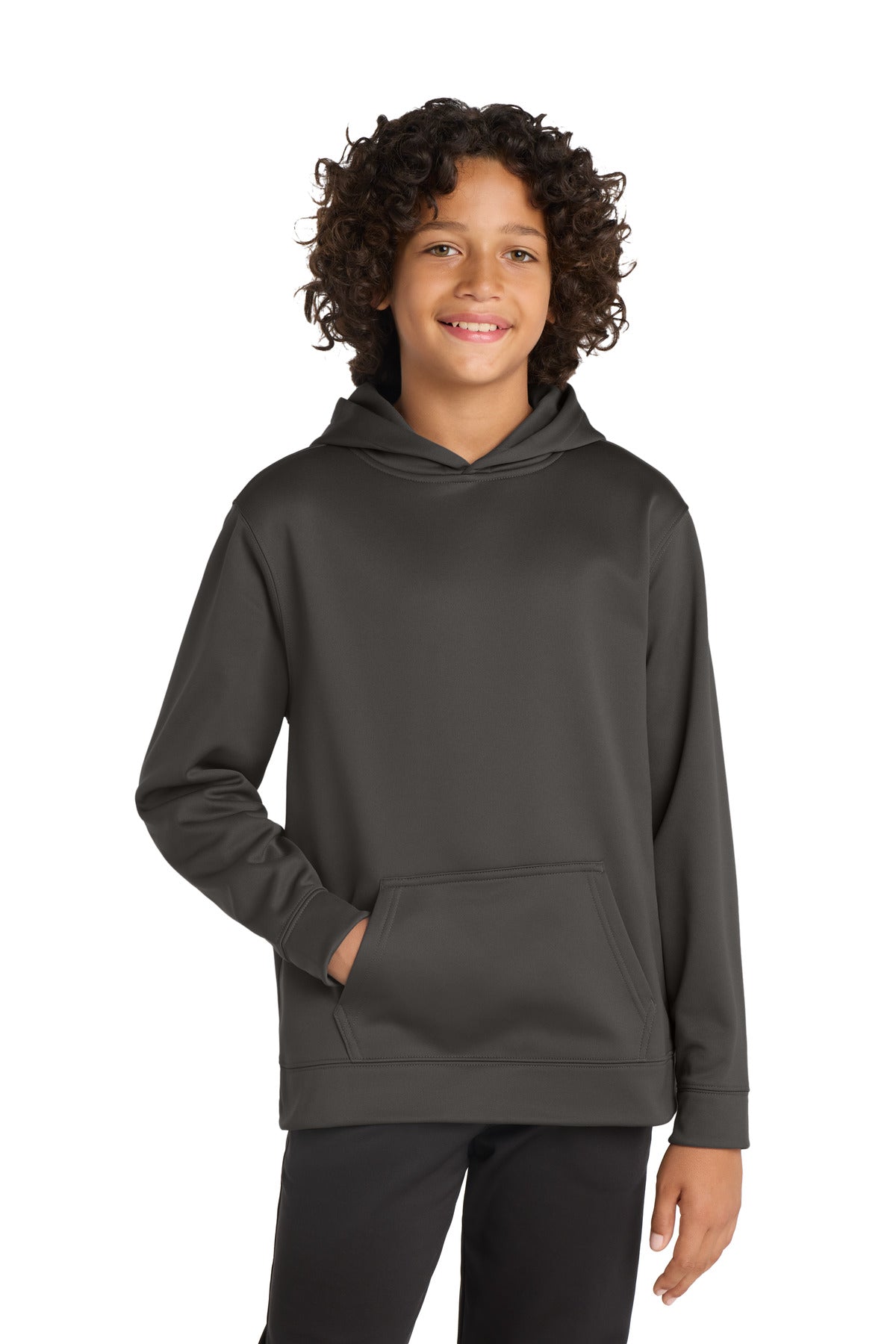 Sport-TekÂ® Youth Sport-WickÂ® Fleece Hooded Pullover. YST244