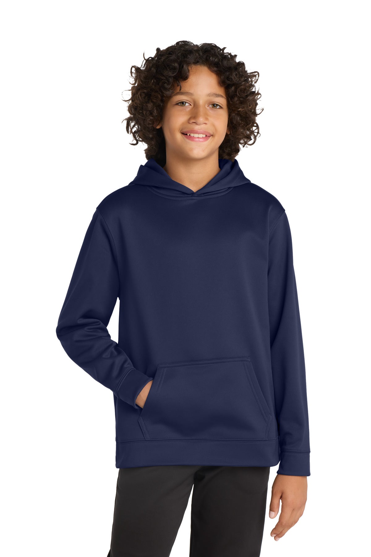 Sport-TekÂ® Youth Sport-WickÂ® Fleece Hooded Pullover. YST244