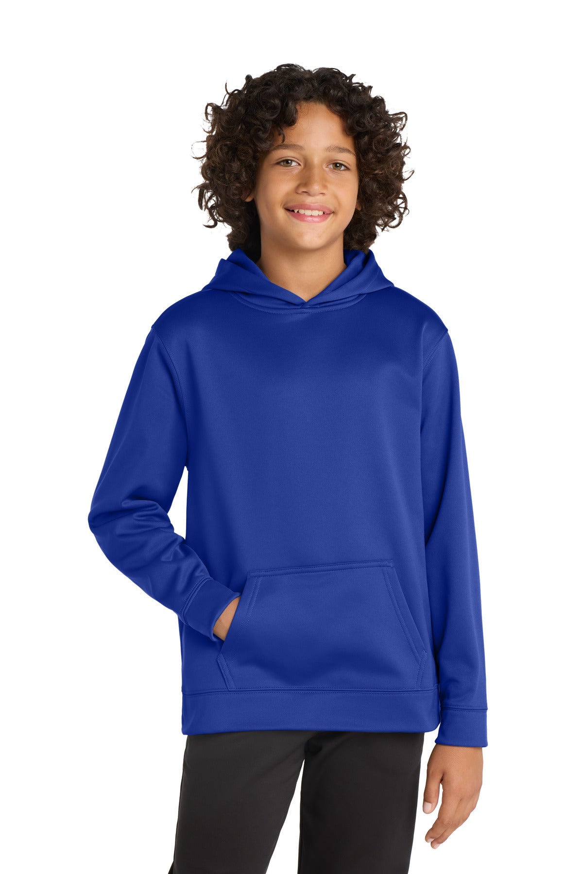 Sport-TekÂ® Youth Sport-WickÂ® Fleece Hooded Pullover. YST244