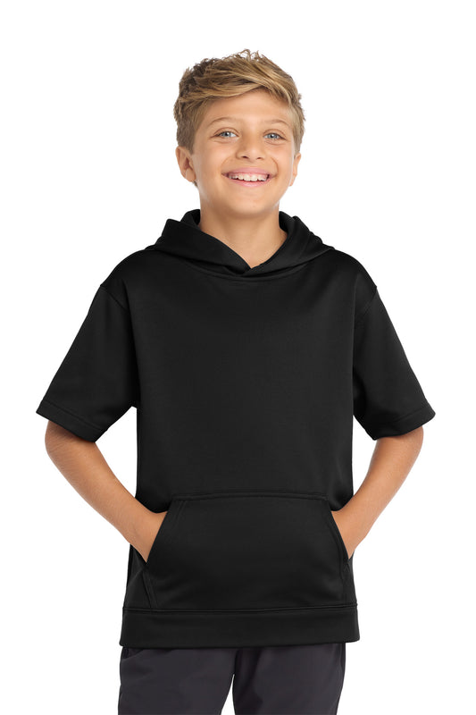 Sport-Tek Â® Youth Sport-Wick Â® Fleece Short Sleeve Hooded Pullover. YST251