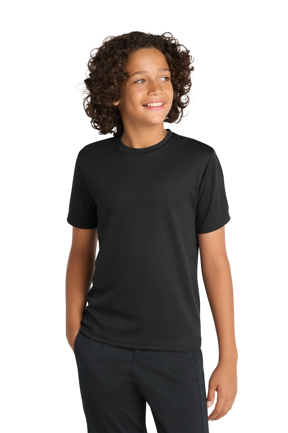 Sport-TekÂ® Youth PosiChargeÂ® RacerMeshÂ® Tee. YST340