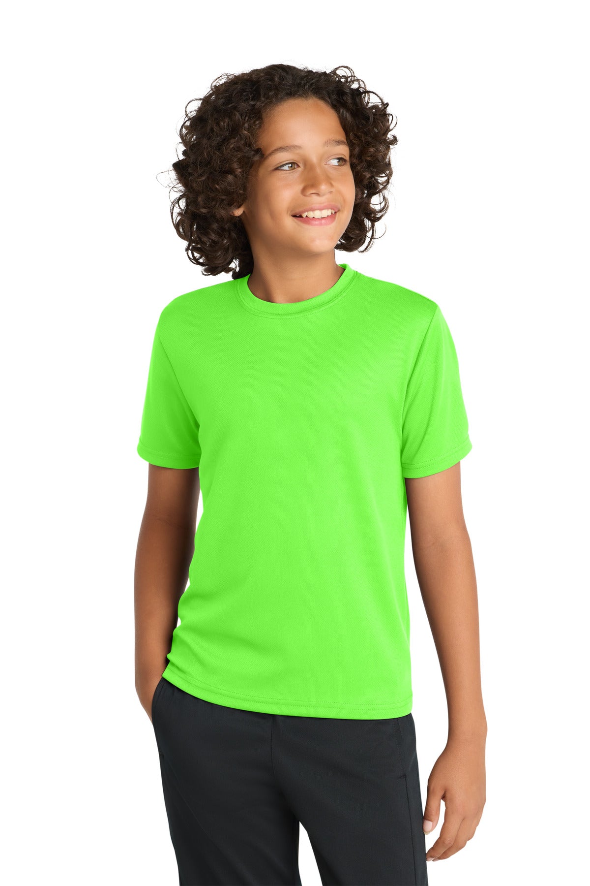 Sport-TekÂ® Youth PosiChargeÂ® RacerMeshÂ® Tee. YST340